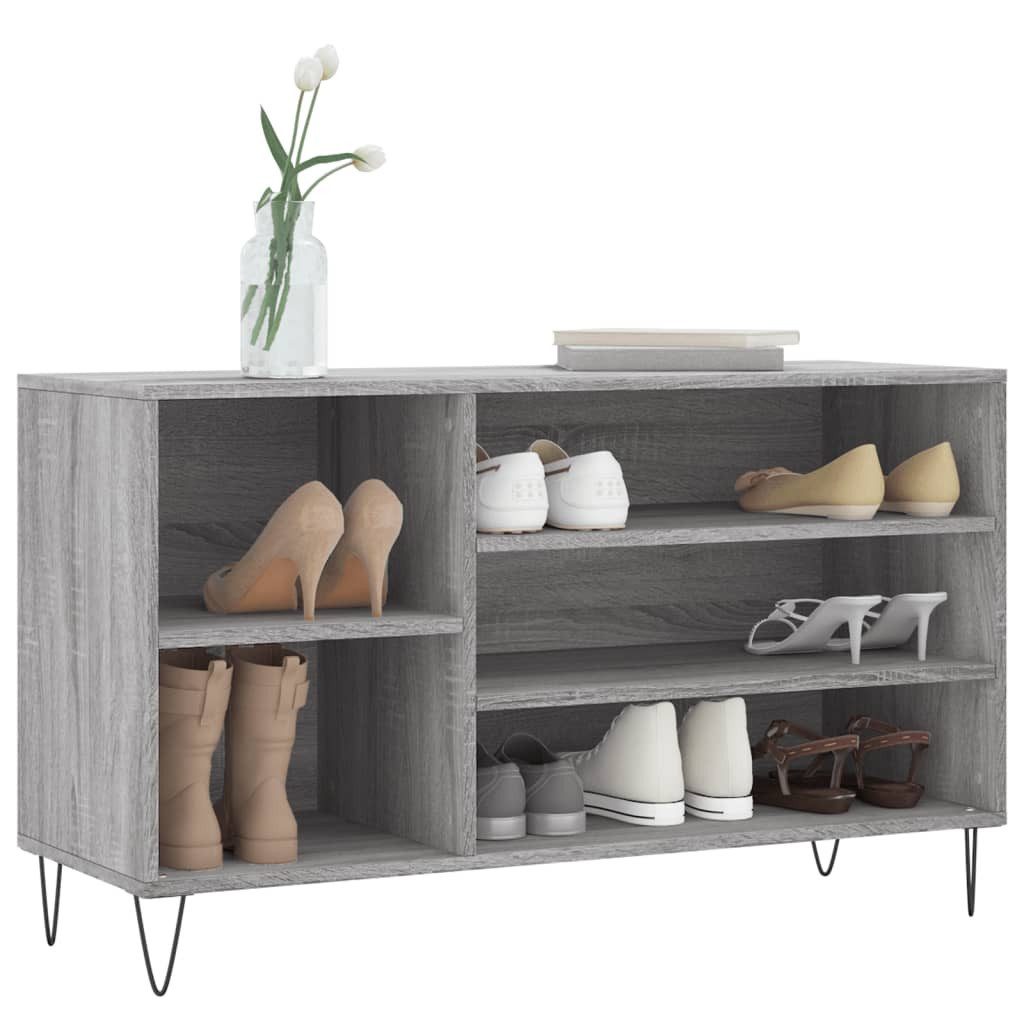 vidaXL Schuhregal Schuhregal Grau Sonoma 102x36x60 günstig online kaufen