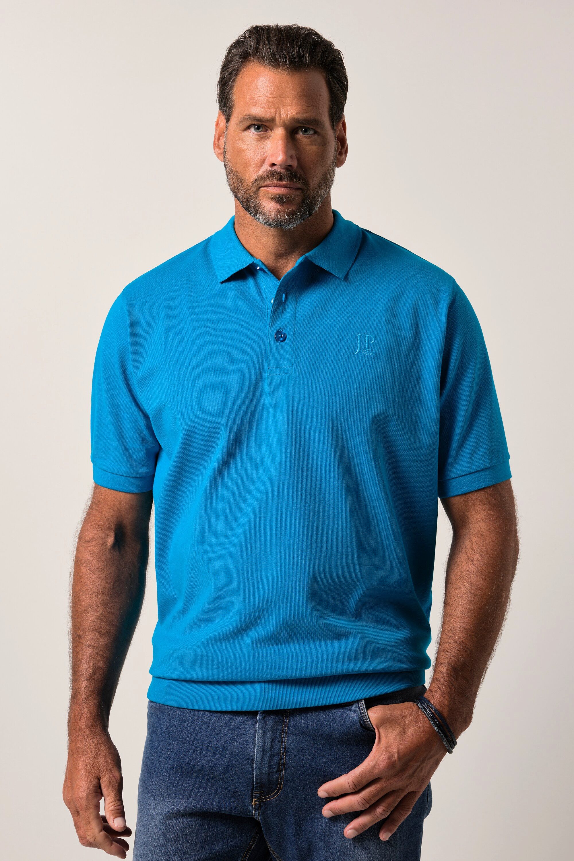 JP1880 Poloshirt bis 8XL T-Shirt Poloshir JP1880-Brustdruck Piqué günstig online kaufen