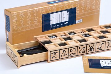 ROMBOL Denkspiele Spiel, Brettspiel Senet - Das Brettspiel der Pharaonen, ein ägyptisches Würfelspiel, Holzspiel