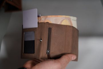 Paulo Classics Geldbörse (Geldbörse, Portemonnaie, Mehrere Kartenfächer, extra Notizfach, Geldscheinfach, Münzfach., RFID Schutz), Leder-Geldbörse