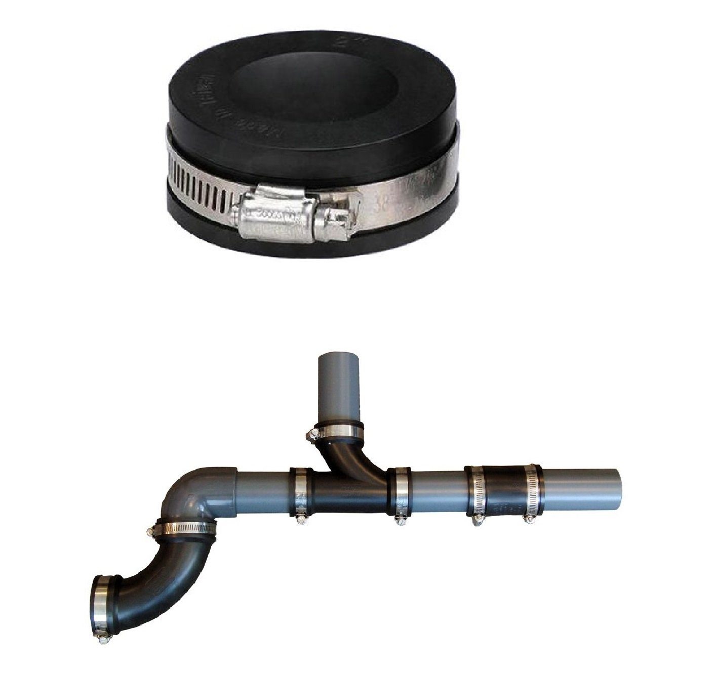 Air Aqua Muffenstopfen Flexible Gummi Endkappe 32 mm für Rohre Steckfitting