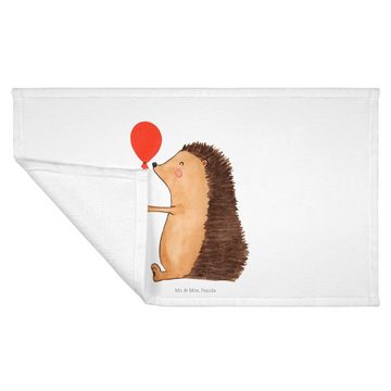 Mr. & Mrs. Panda Handtuch Igel Luftballon - Weiß - Geschenk, Kinder Handtuch, Reisehandtuch, Ti, (1-St), Kreative Sprüche