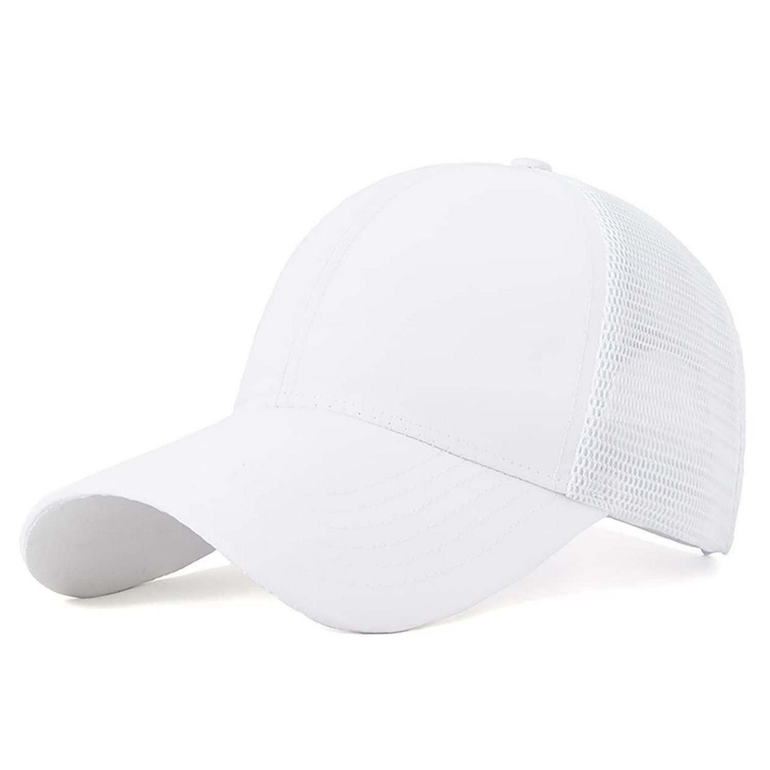 LuxusKollektion Baseball Cap Basecap Herren Damen Mesh Wasserdicht Atmungsaktiv Sport XL Weiß