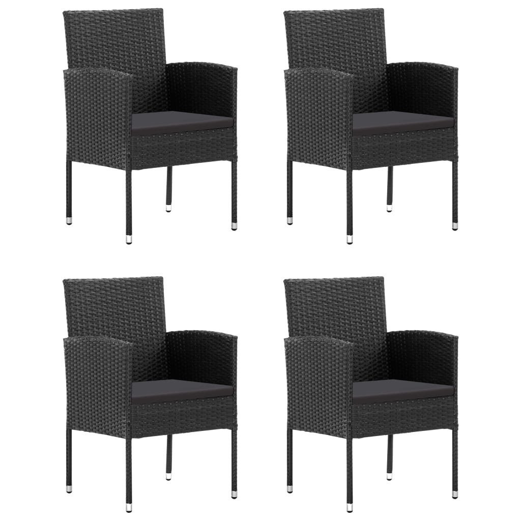 vidaXL Garten-Essgruppe 5-tlg. Garten-Essgruppe Poly Rattan günstig online kaufen