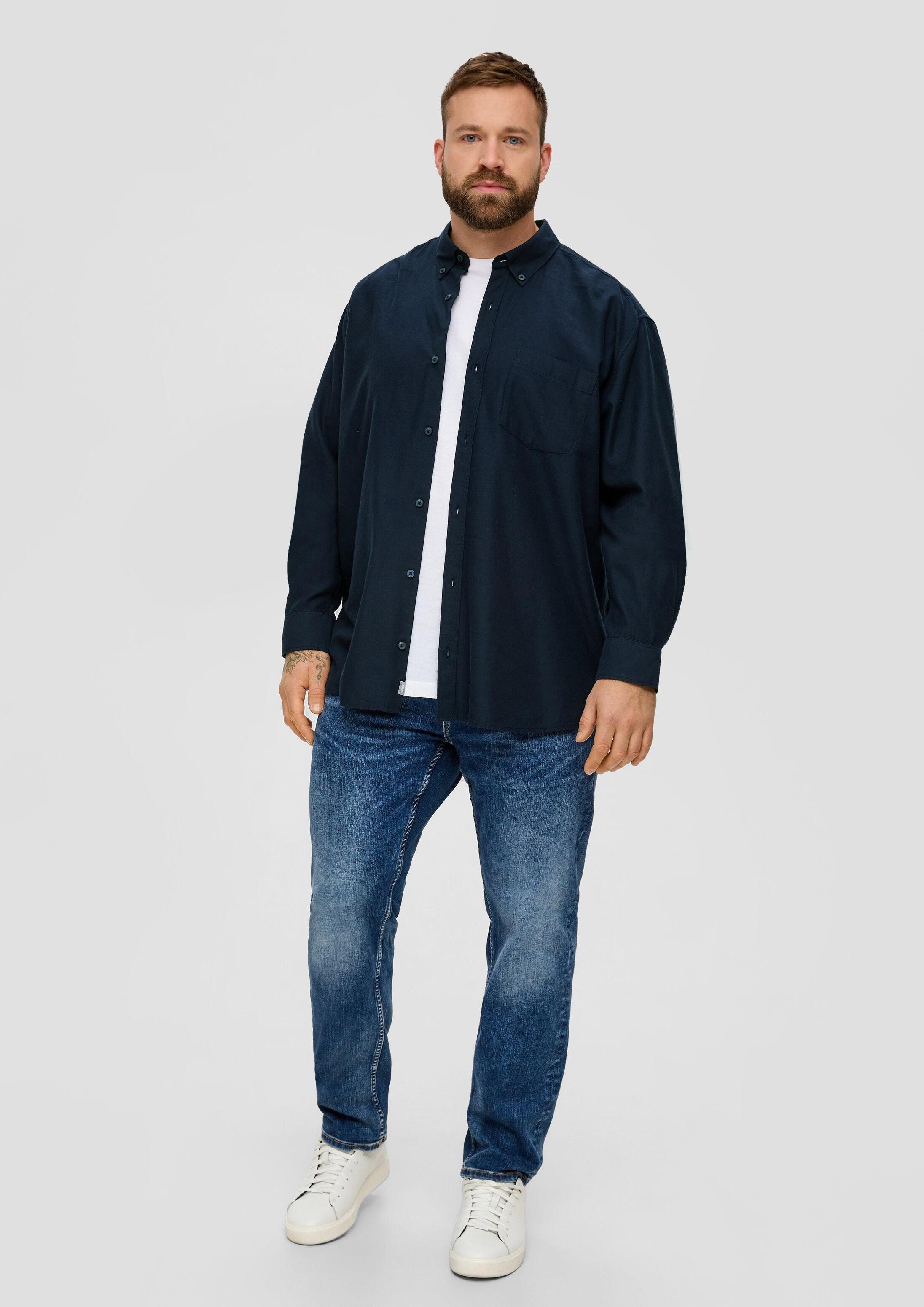 s.Oliver Langarmhemd Hemd Regular: Button Down-Hemd