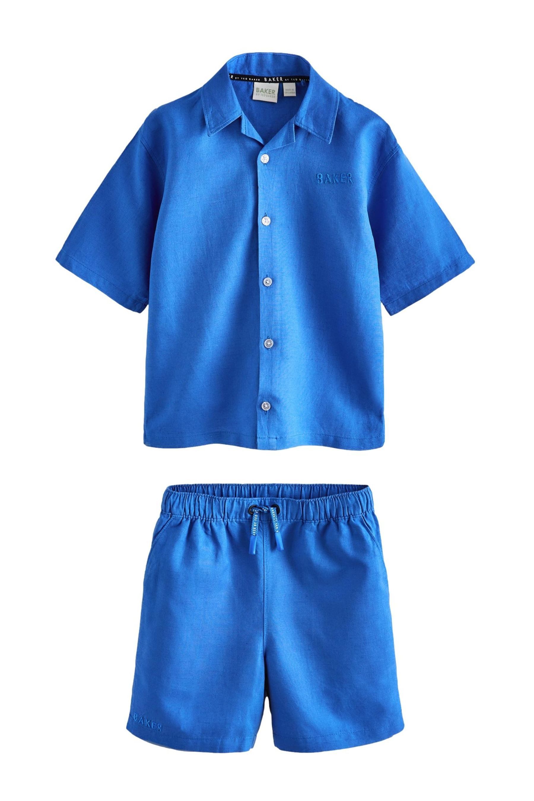Shirt & Shorts Baker by Ted Baker Leinenhemd und Shorts im Set
