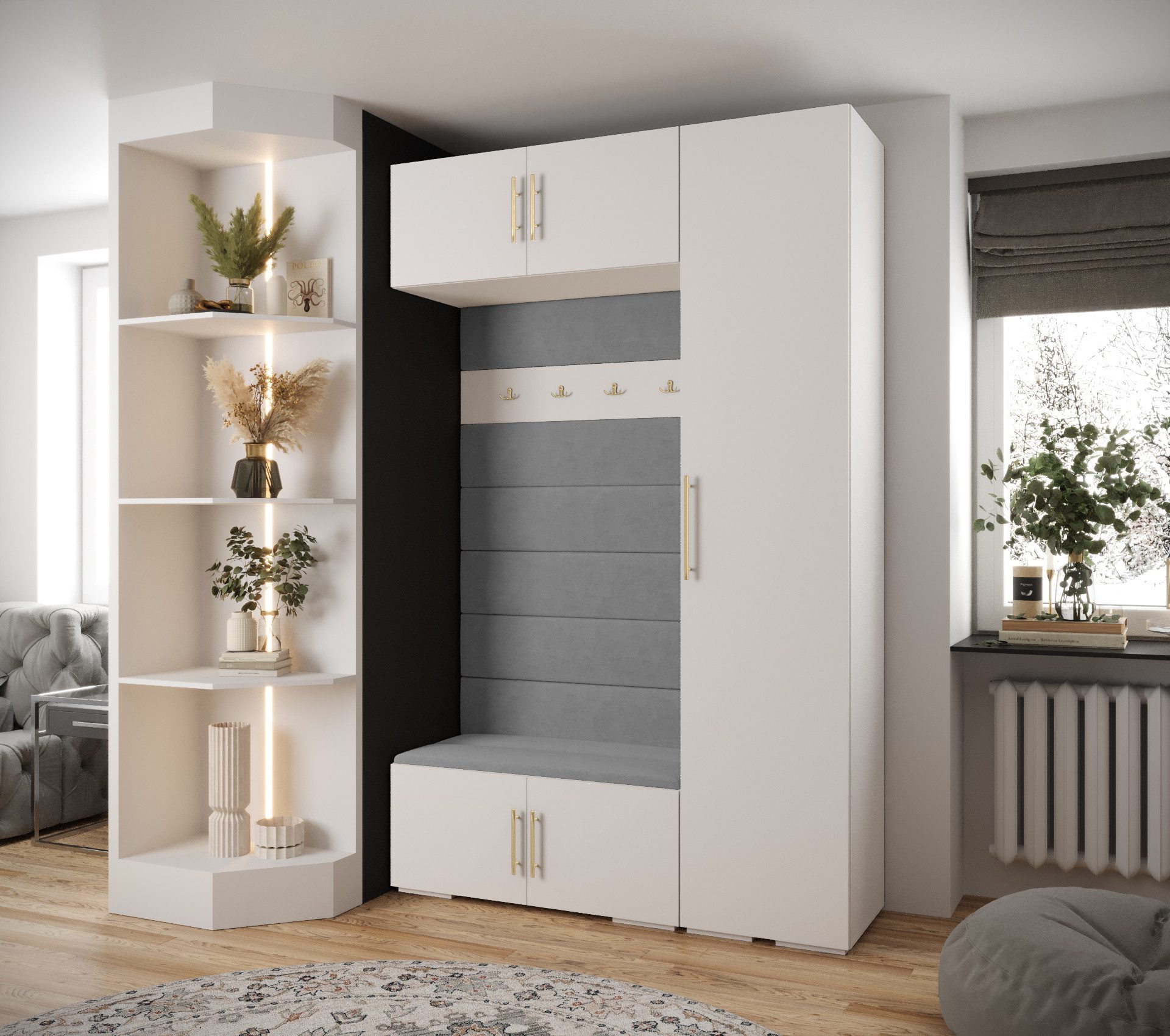 ABIKS MÖBEL Kompaktgarderobe INOVA 3 SATZ günstig online kaufen