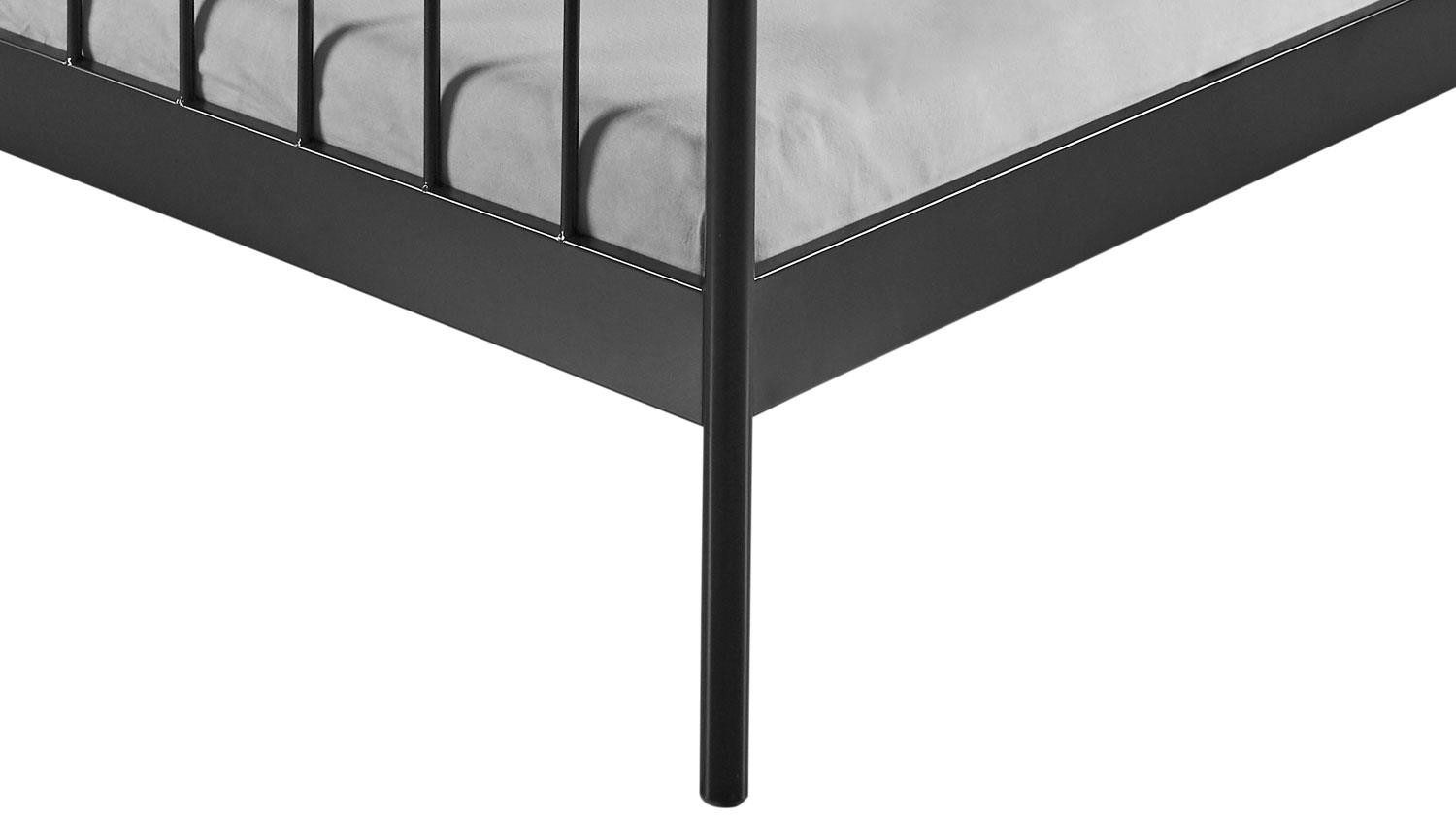 Möbel Akut Metallbett Verena Metallbett Gestell schwarz 140x200 cm – Massive Qualität – Bild 3 von 3