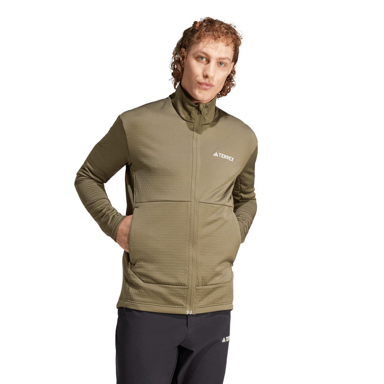 adidas Performance Fleecejacke Terrex Multi Light olivegrün Herren günstig online kaufen
