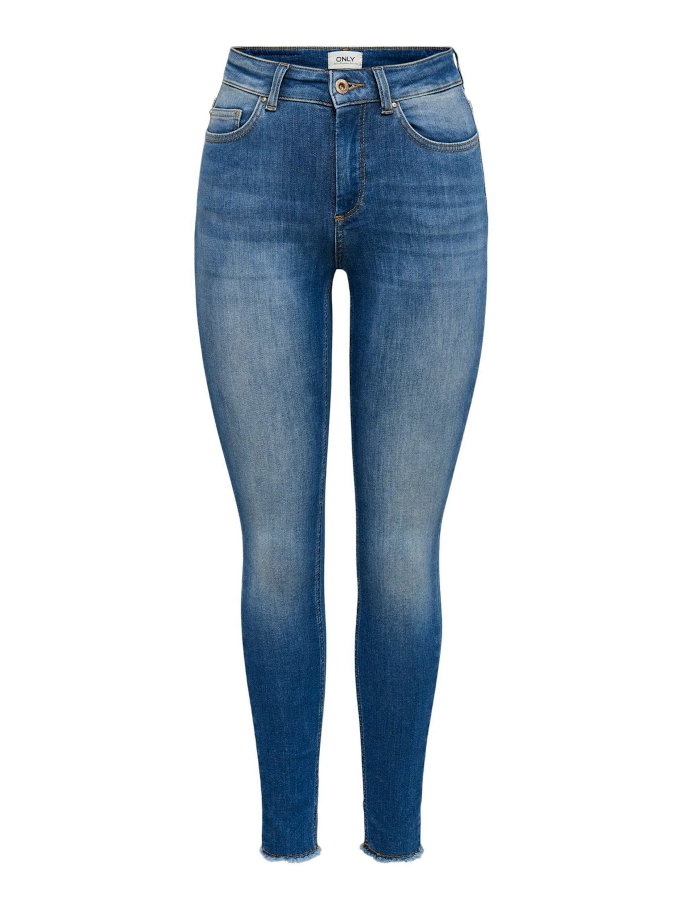 (1-tlg) Blush ONLY High-waist-Jeans Plain/ohne Details