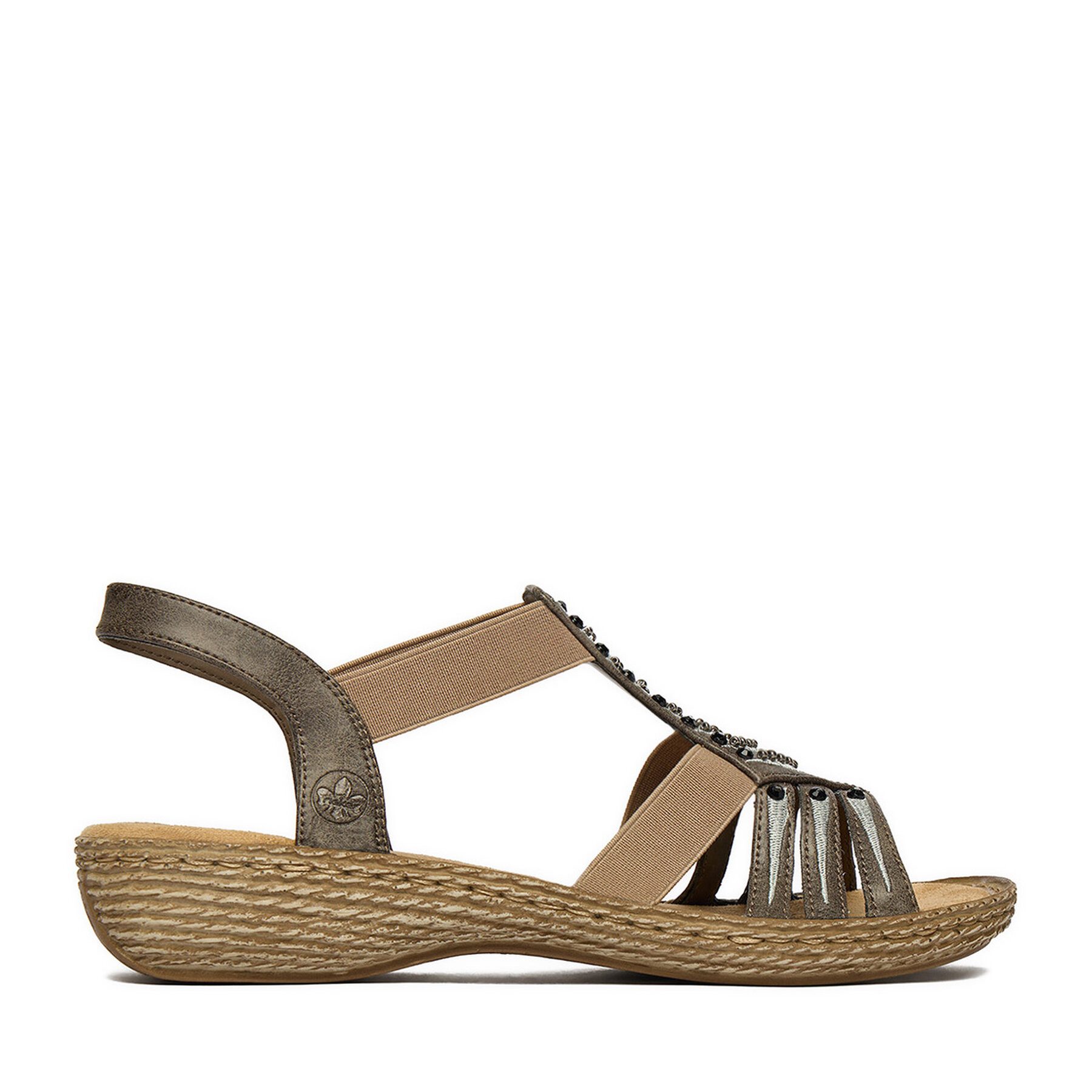 Rieker Rieker Damen-Sandalen Grau 65861-45 Sandale