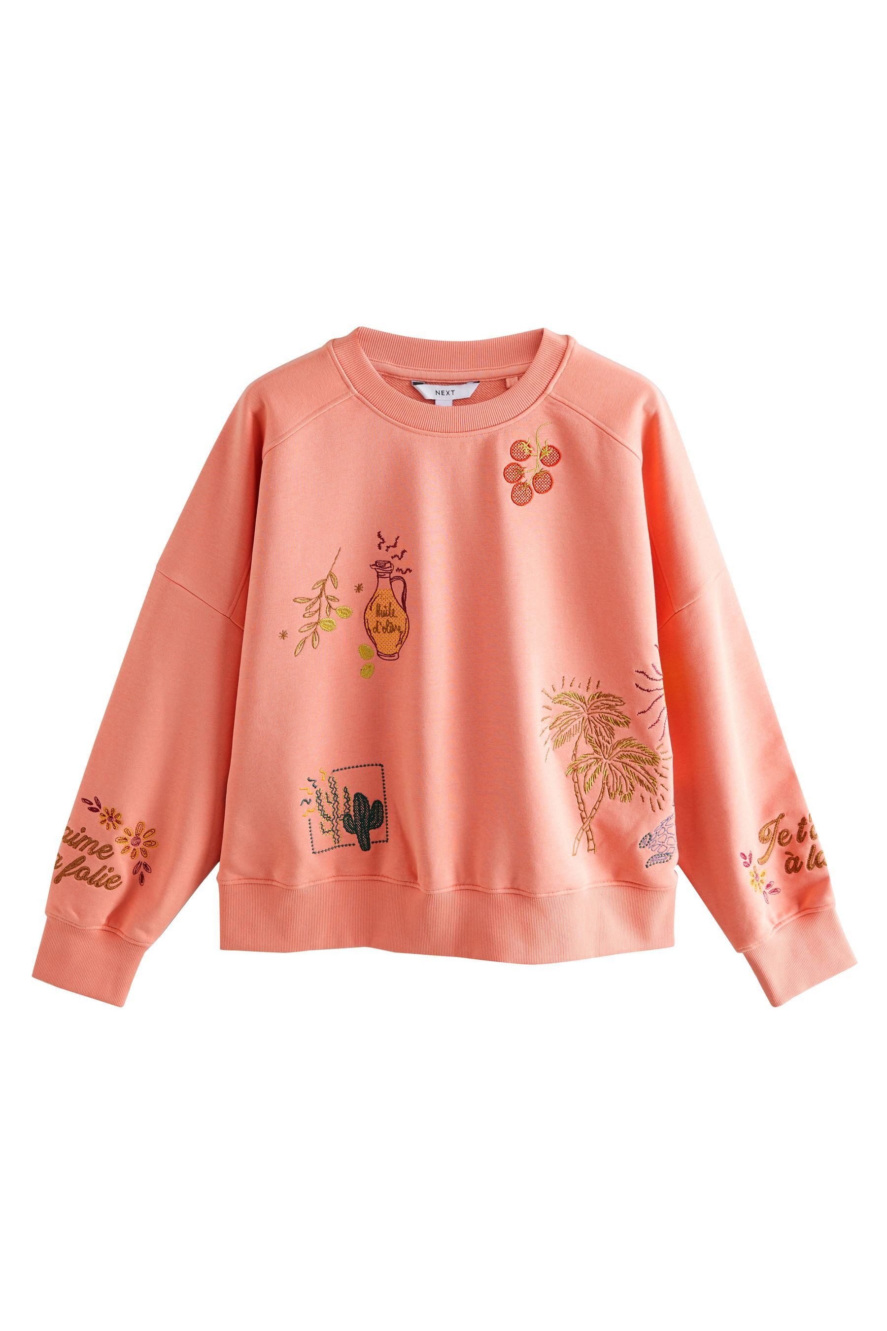 Next Shorts Shorts mit Stickerei, Essen und Cocktails (1-tlg) günstig online kaufen