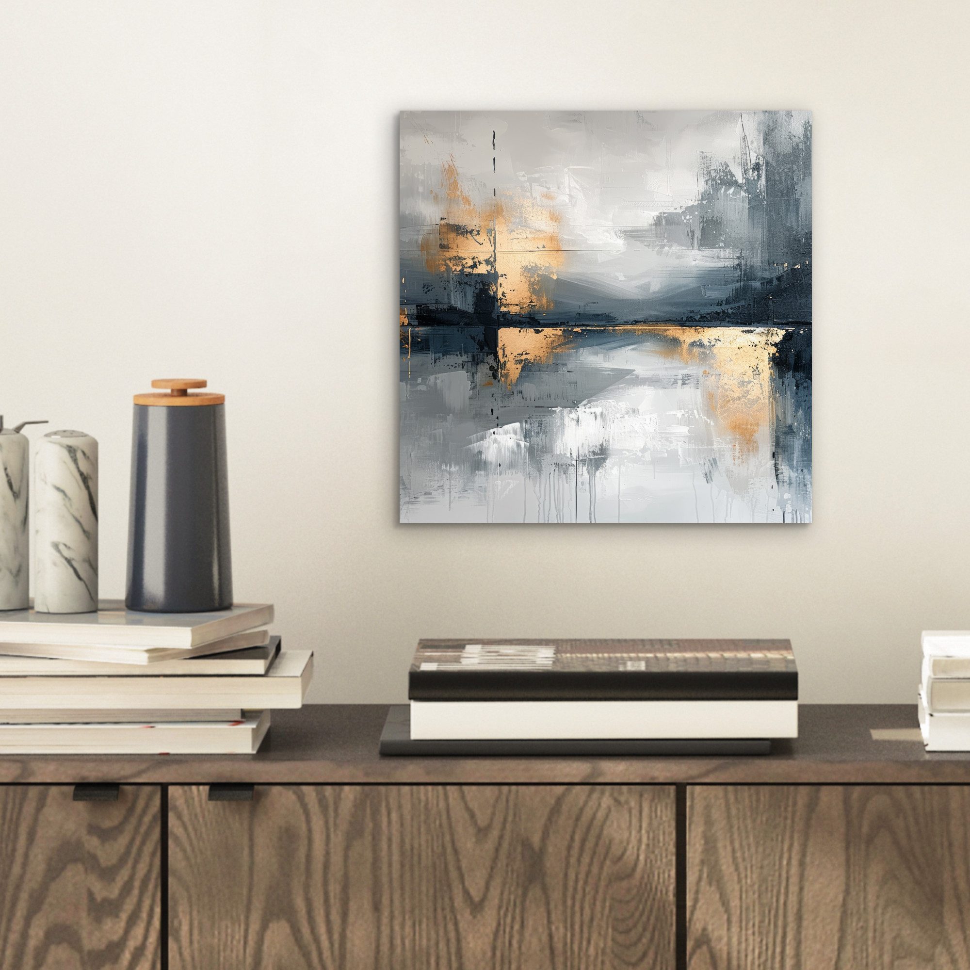 MuchoWow Metallbild Abstrakt - Farbe - günstig online kaufen
