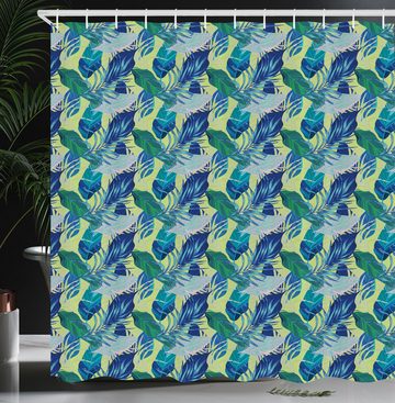 Abakuhaus Duschvorhang Moderner Digitaldruck mit 12 Haken auf Stoff Wasser Resistent Breite 175 cm, Höhe 180 cm, Tropisch Exotische Regenwald-Dschungel