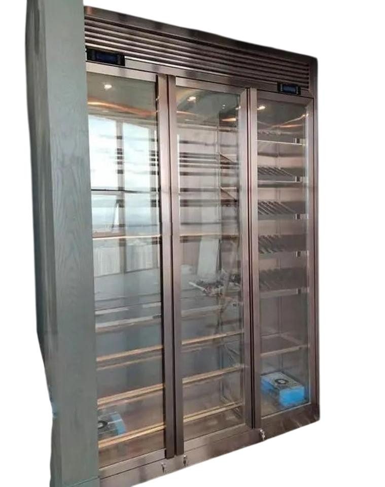 JVmoebel Weinschrank Temperierte Weinkühlvitrine für die Weinlagerung (1-St) Made in Europe