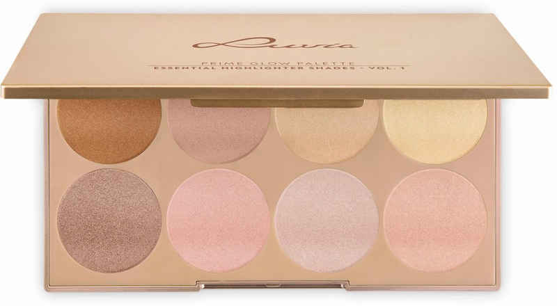 Luvia Cosmetics Highlighter-Palette Prime Glow - Essential Contouring Shades Vol. 1, 8-tlg., 8 Farben
