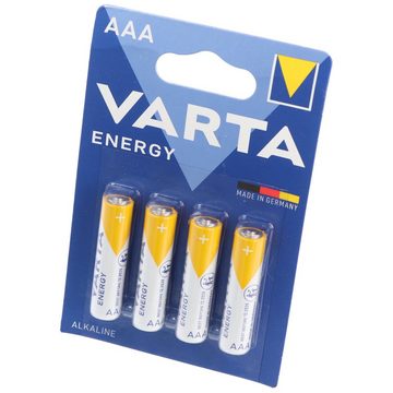 VARTA Varta Energy Batterie Alkaline, Micro, AAA, LR03, 1.5V 4er Pack Batterie, (1,5 V)