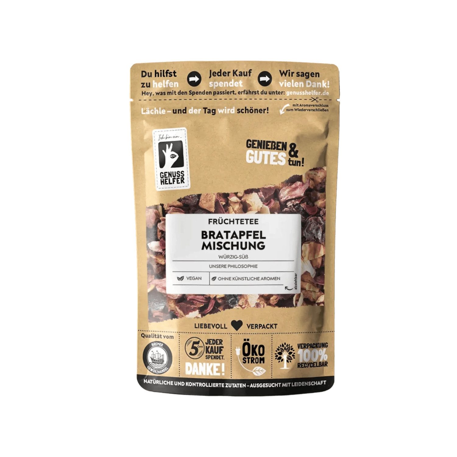 Bremer Gewürzhandel Tee Bratapfel-Früchtetee, 100 g