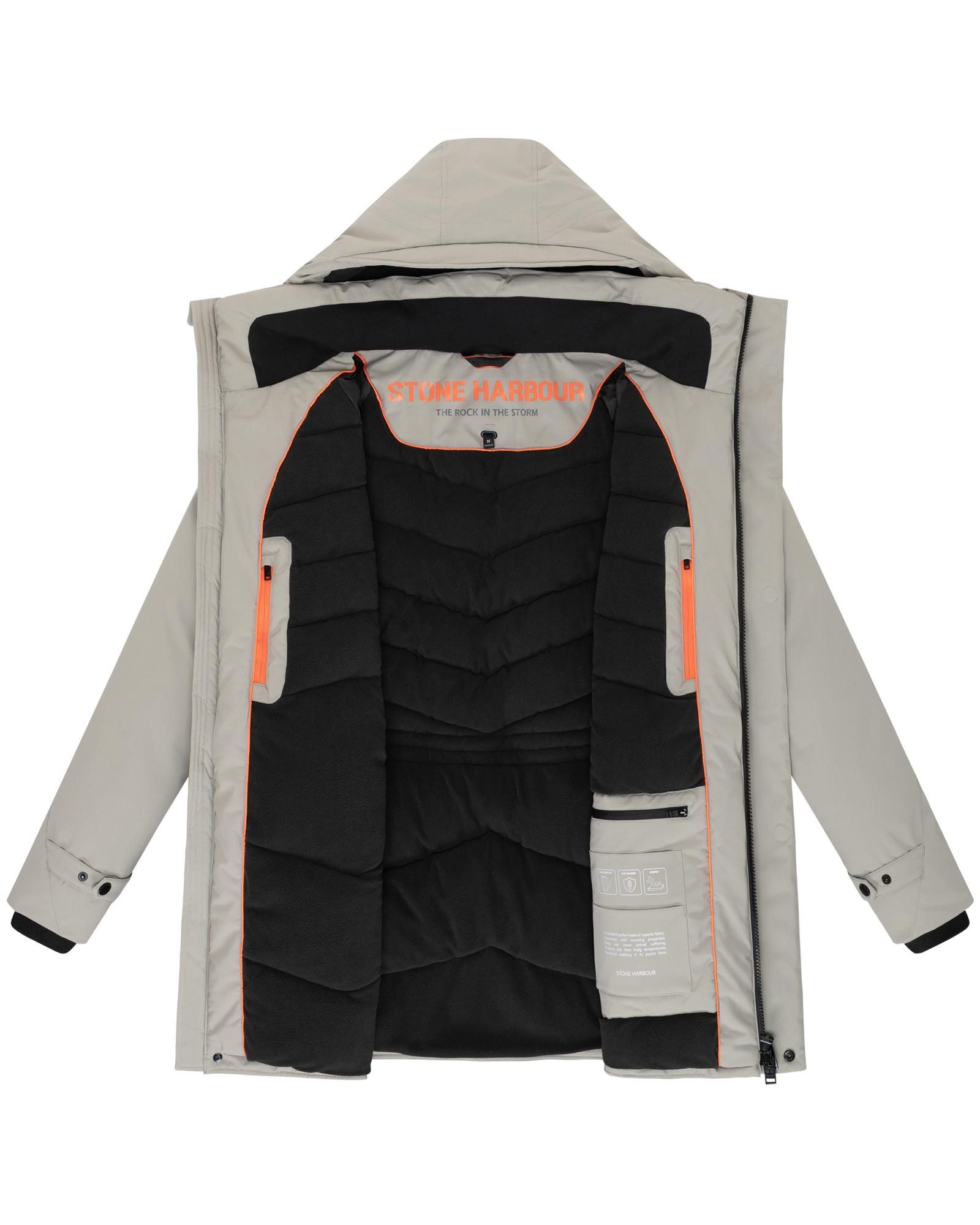 Stone Harbour Wintermantel Emriis XX Warmer Herren Mantel mit Magnet-Knöpfen – Bild 5 von 5