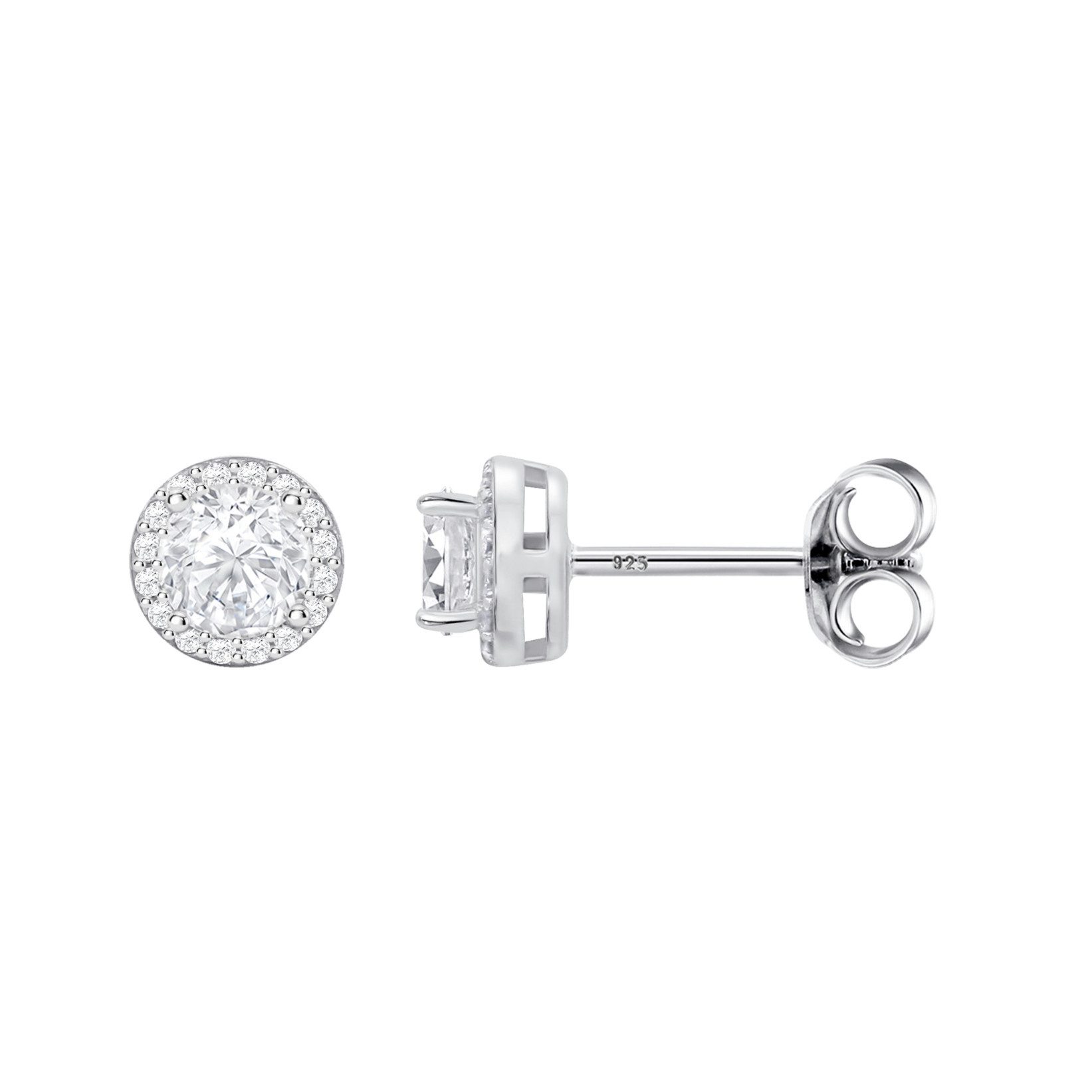 Lotus Paar Ohrstecker Silver Damen LP3104-4/1 Silber Zirkonia Rund 7 mm
