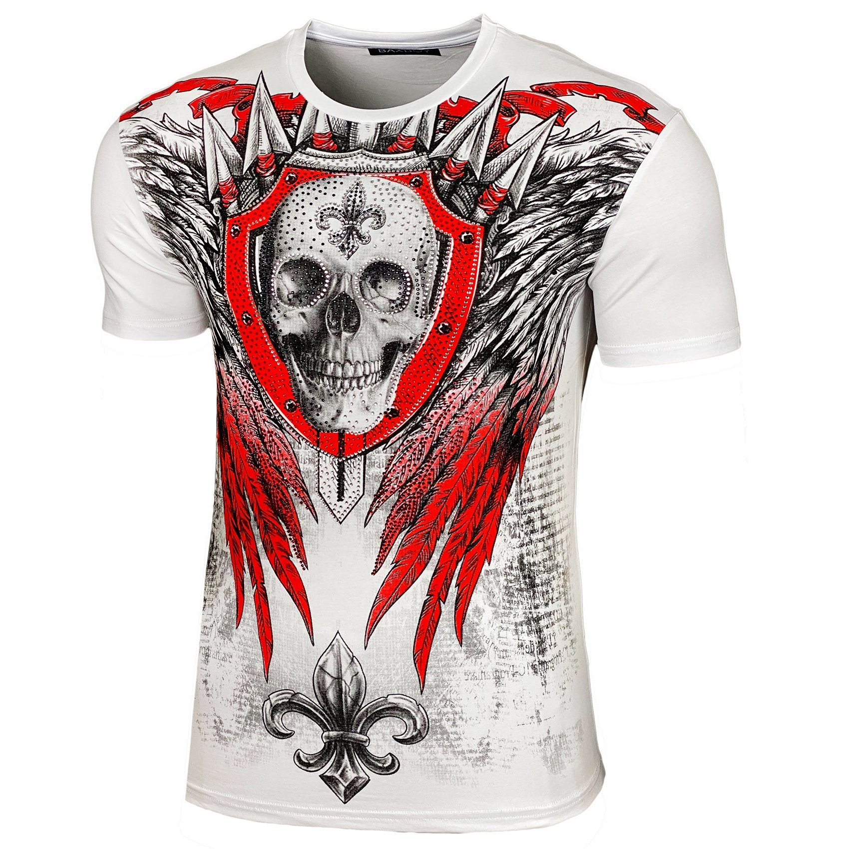 Baxboy T-Shirt Baxboy Totenkopf T-Shirt günstig online kaufen