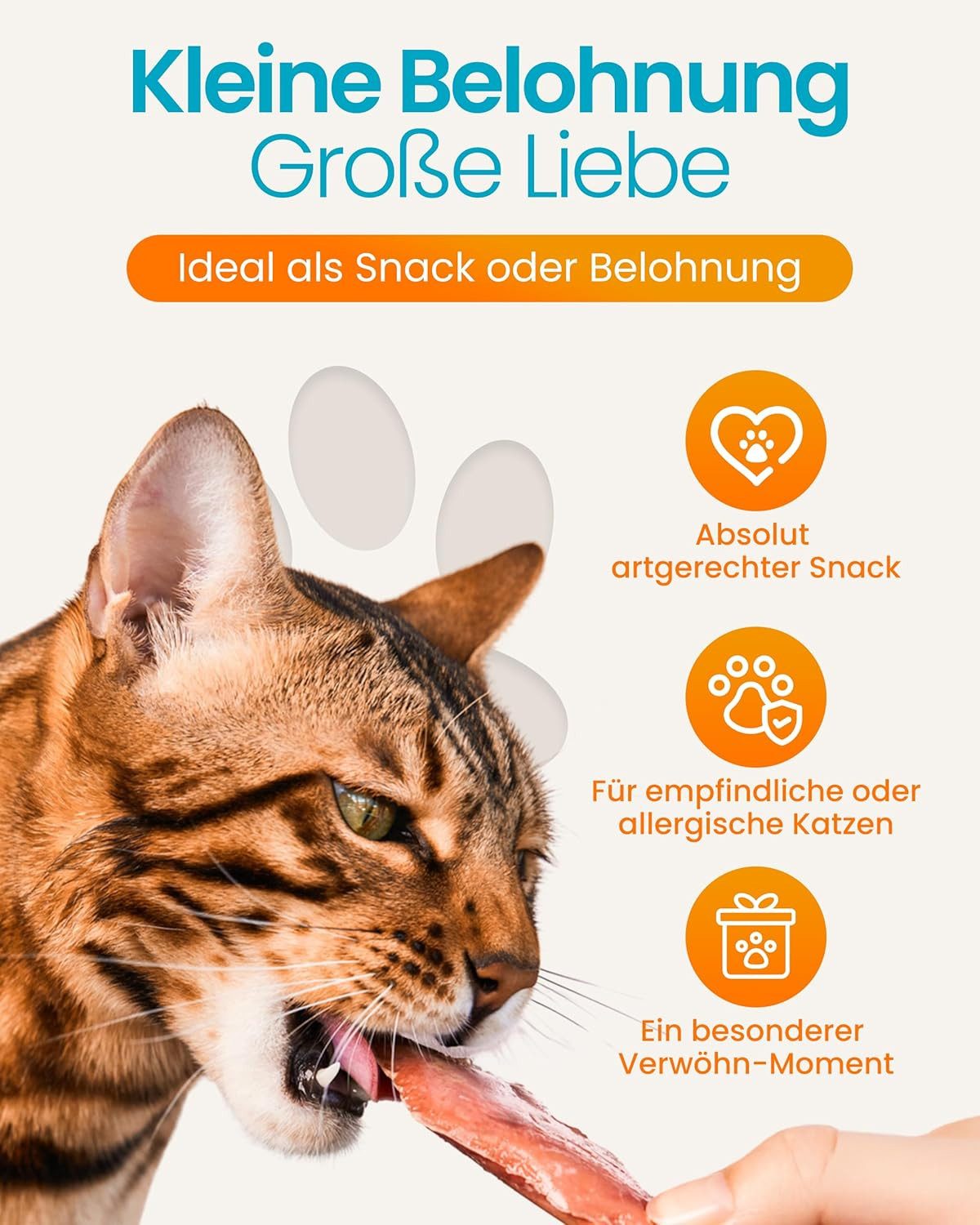 Lucky-Kitty Katzensnack, 98,5 % Fleischanteil, saftige Katzen Leckerli, 20 Stck. Forelle, Snack für: Katzen, I Filet-Sticks ohne Konservierungsstoffe, sortenrein