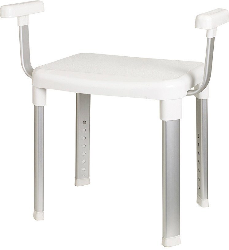 Duschhocker Duschhocker, Mit Armlehne, Höhenverstellbar 42-52 cm online ...