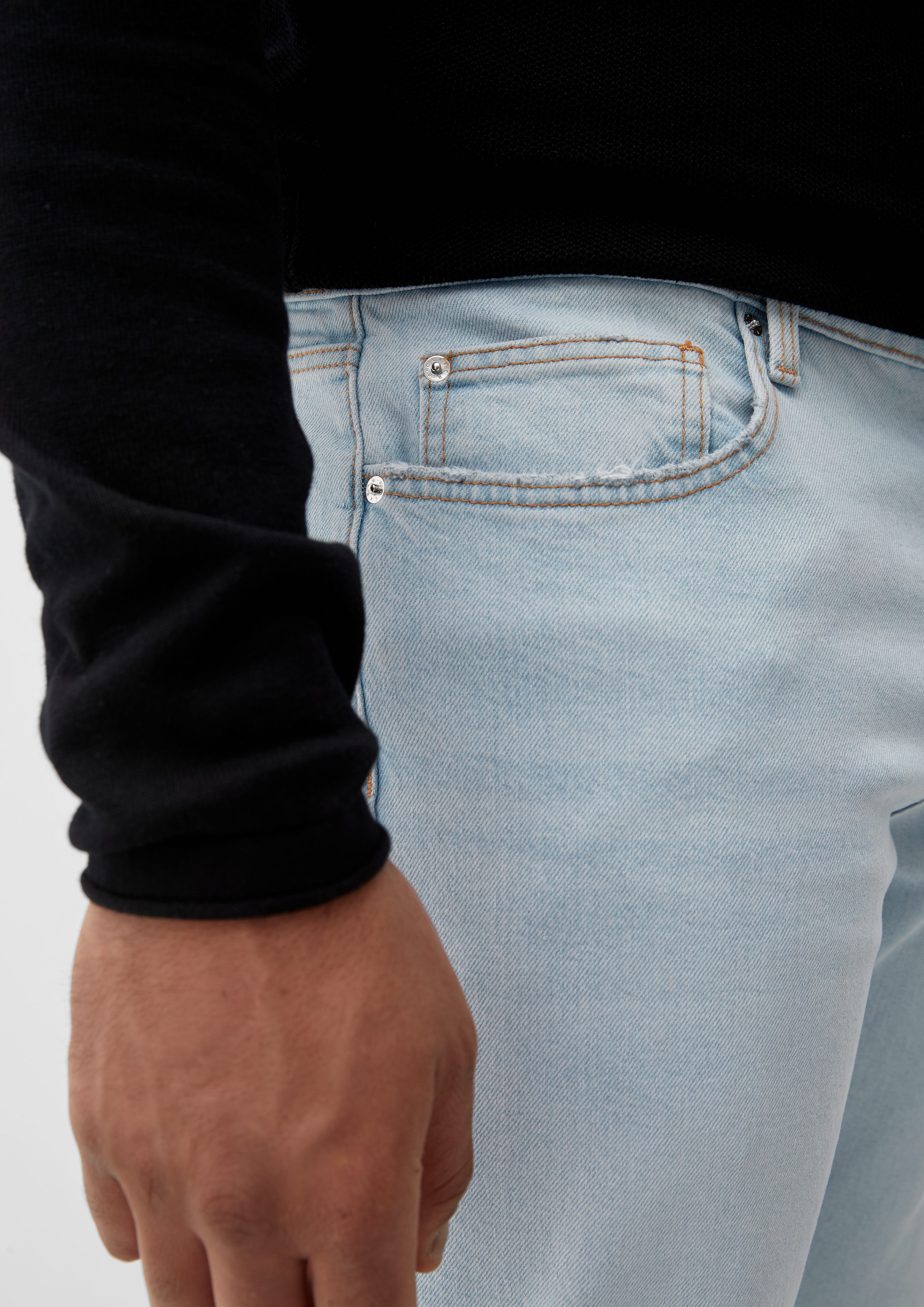s.Oliver Stoffhose Jeans York Leg Fit Regular / / Rise Mid / blassblau Straight