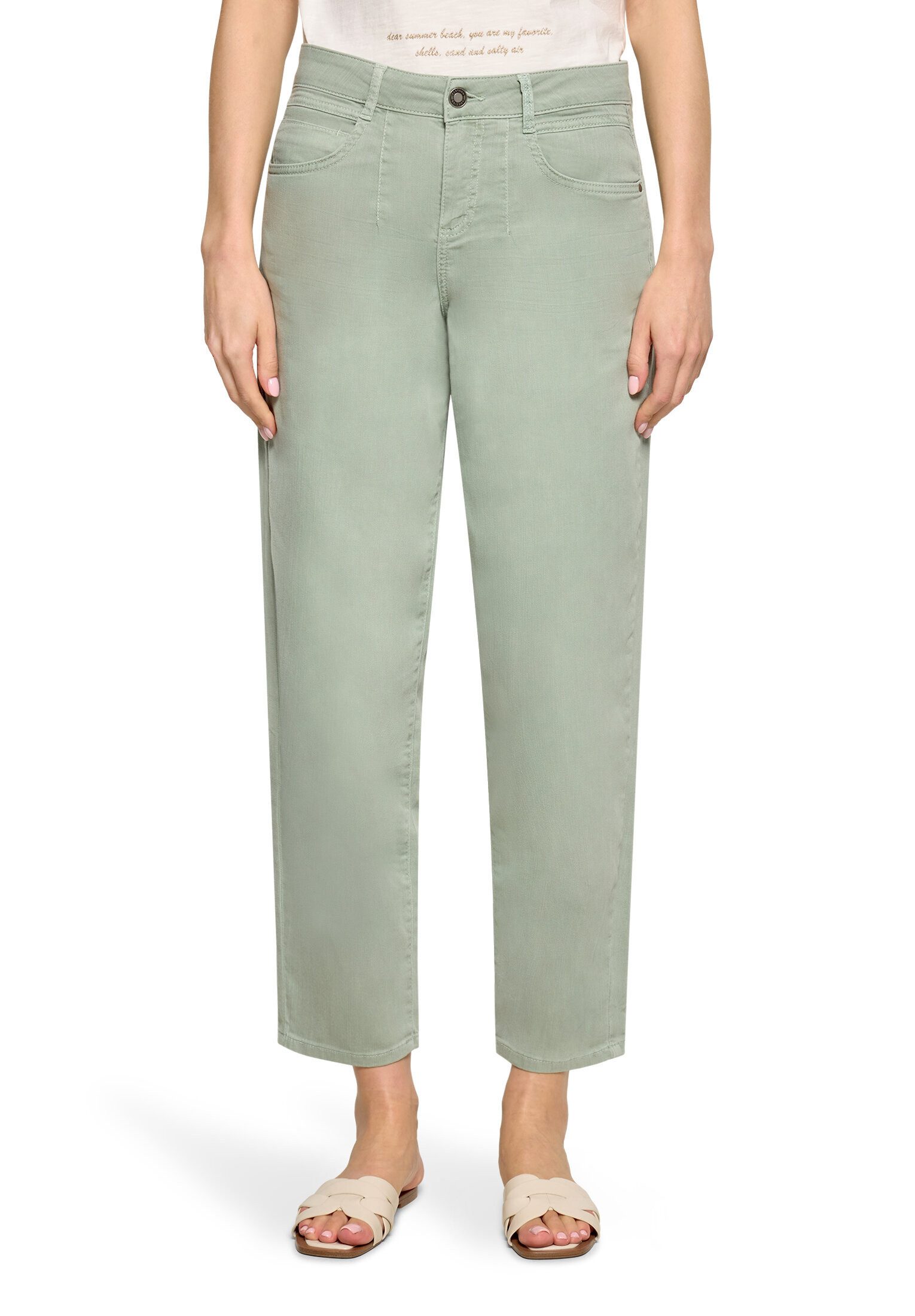 Cartoon Ankle-Jeans Damen mit Waschung