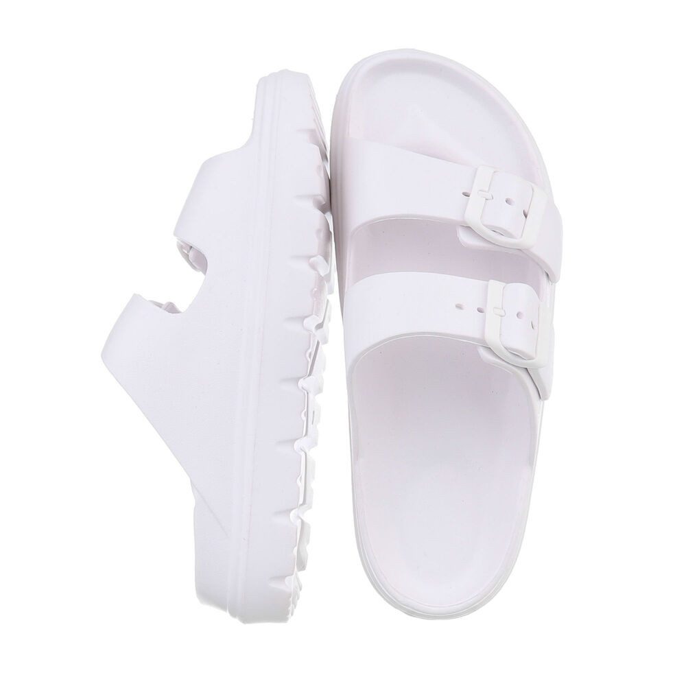 Ital-Design Damen Mules Strand Plateausandaletten (86192891) Flach Pantolet günstig online kaufen