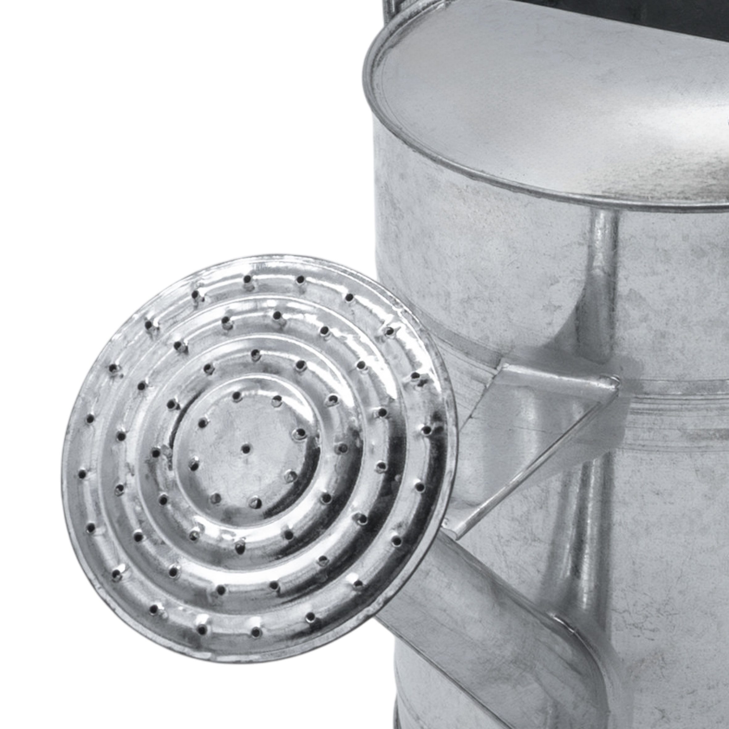 Spetebo Gießkanne Zink Gießkanne silber - 5 L (1 Gießkanne, 1-tlg., Gießkanne), Kleine Pflanzen Gießkanne aus Zink mit 5 Liter Fassungsvermögen