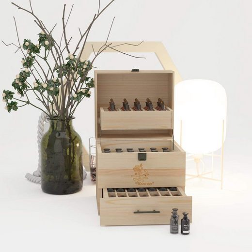 COSTWAY Aufbewahrungsbox »Öl Organizer«, Etagen hölzerne ätherische Öl