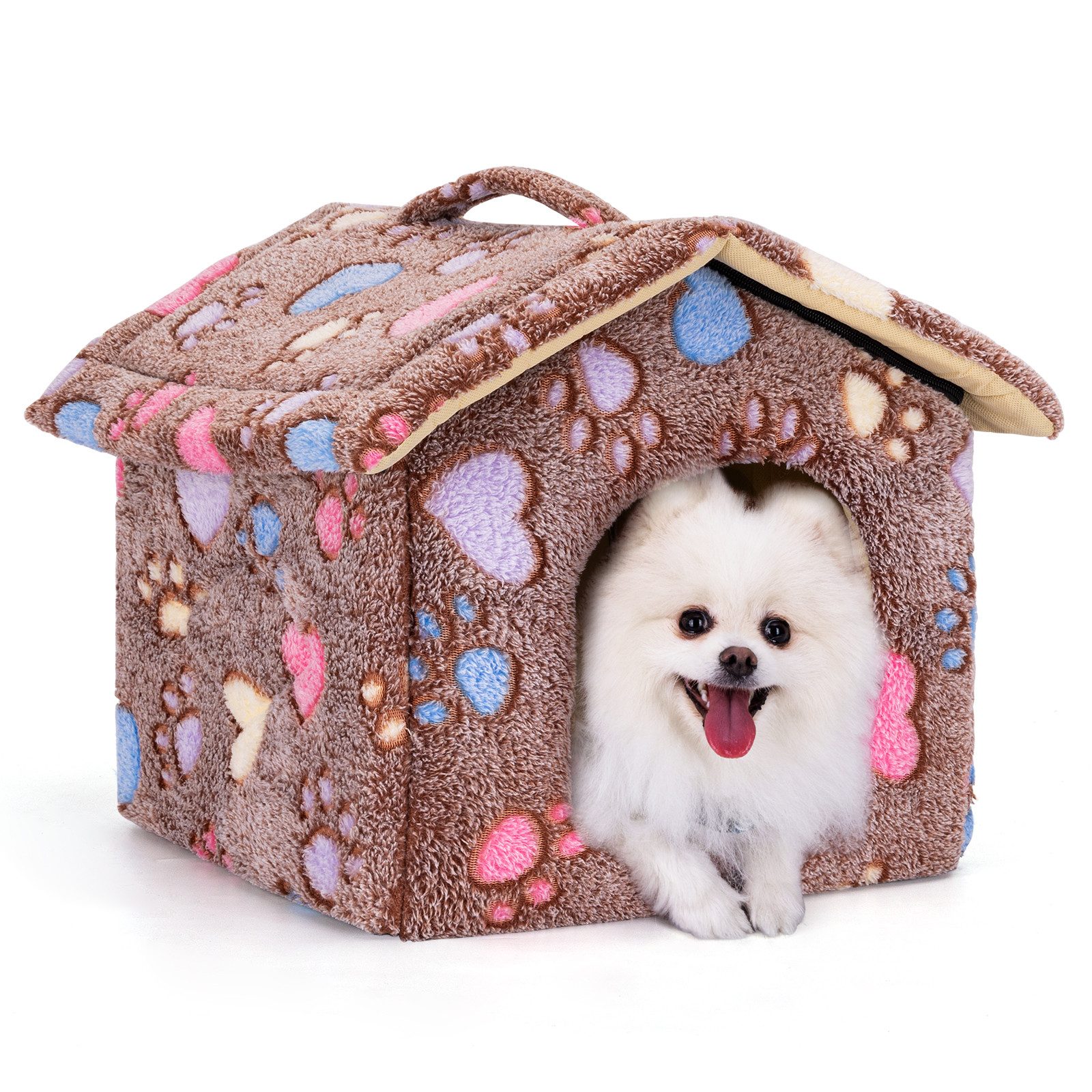 nobleza Hundehütte Hundehütte für Hunde Katzen Winterfest Hundehaus