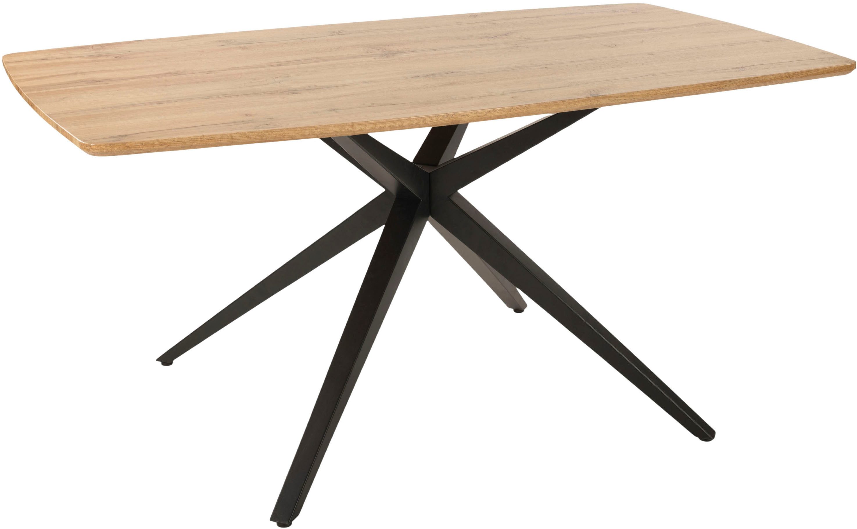 Duo Collection Essgruppe Emira und Esra, (Set, 5-tlg., Besteht aus einem Tisch und 4 Stühlen), massives Metallgestell, Stühle drehbar