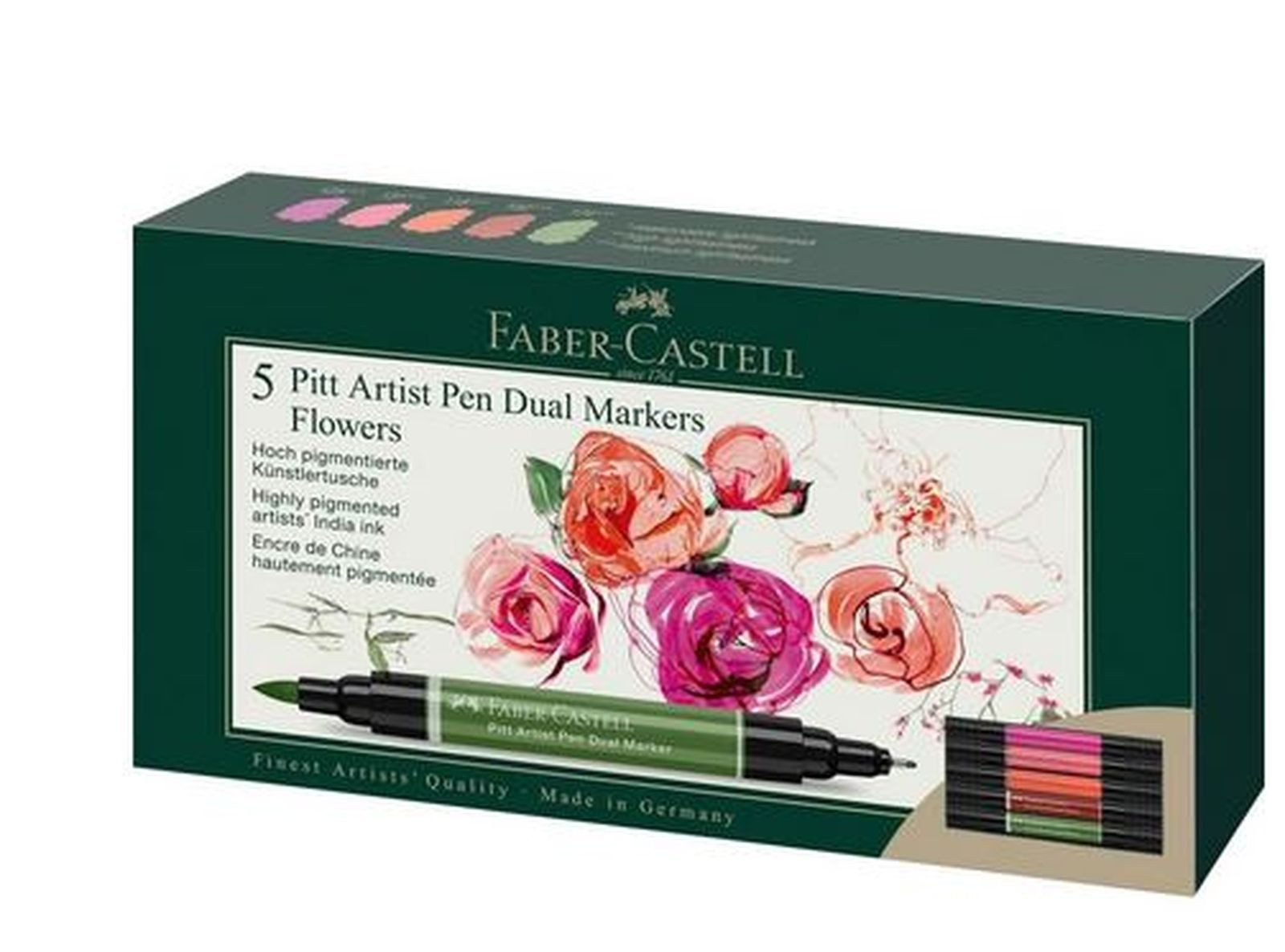 Faber-Castell Künstlerstift Pitt Artist Pen Dual Marker, (5-tlg), verschiedene Varianten
