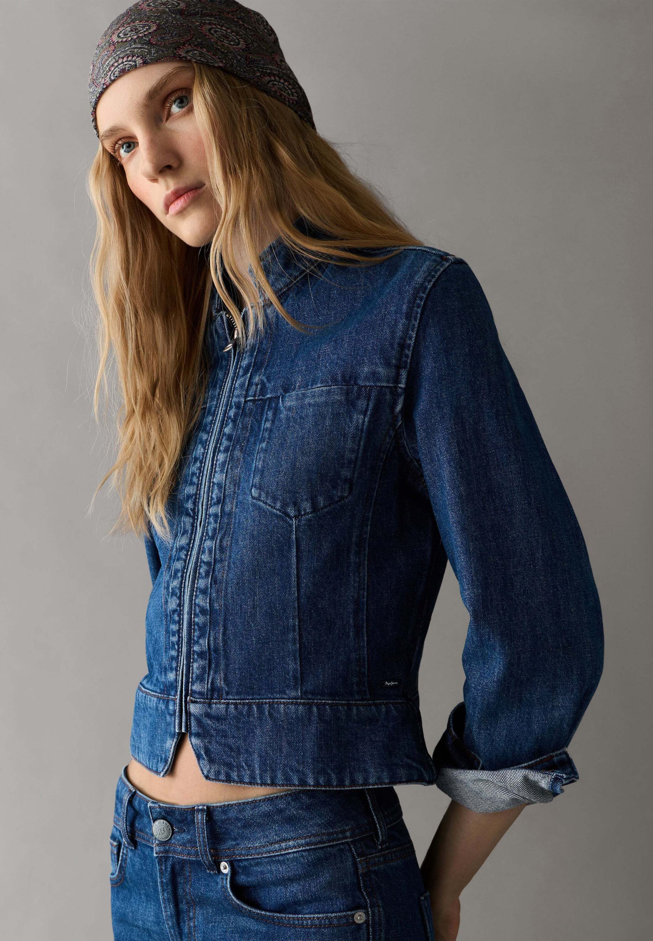 Pepe Jeans Jeansjacke denim jacket CARLA JACKET BIKER