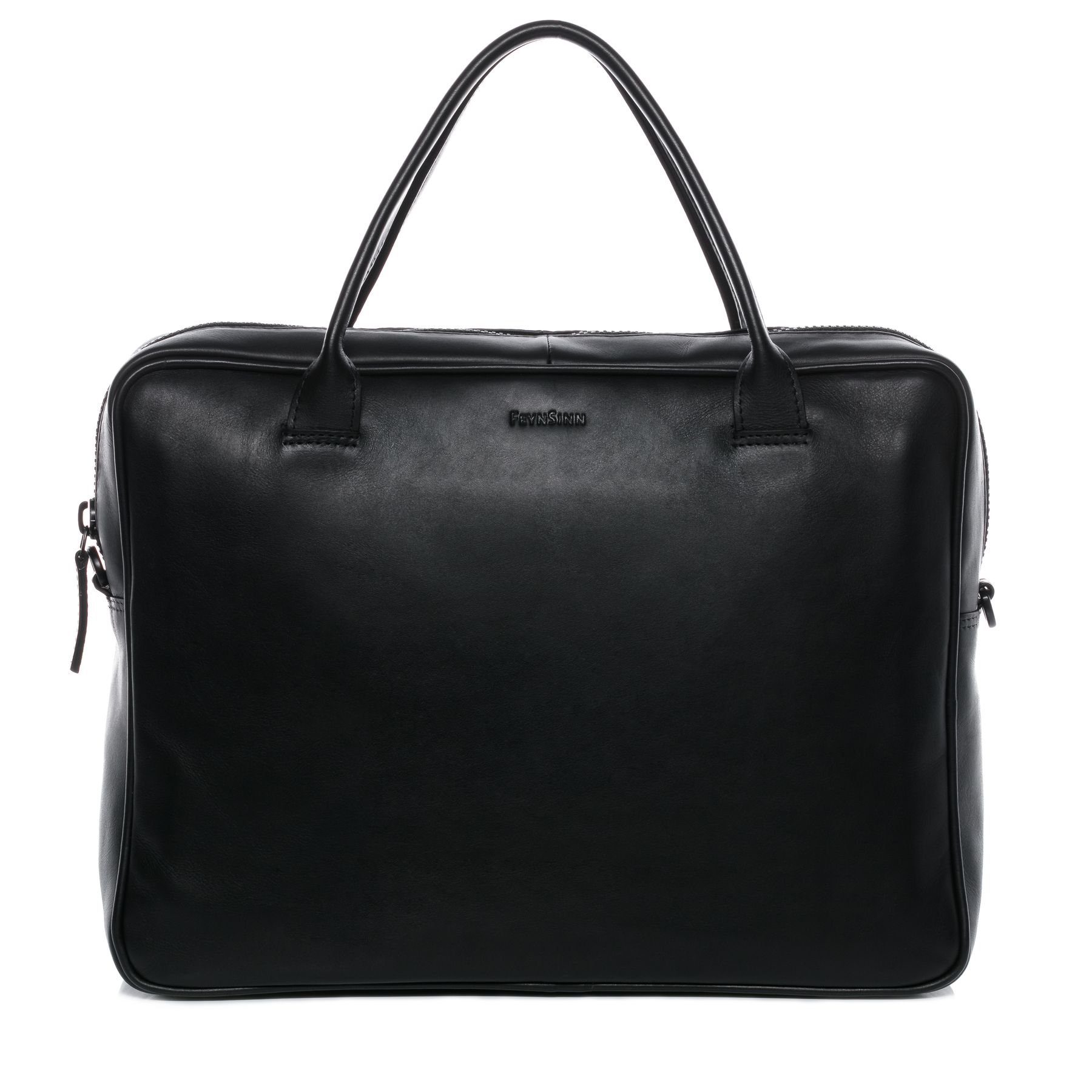 FEYNSINN Laptoptasche echt Leder Aktentasche 15 Zoll Laptop Fach schwarz, Laptoptasche 15,4 Zoll, Aktentasche Echtleder Damen Herren schwarz