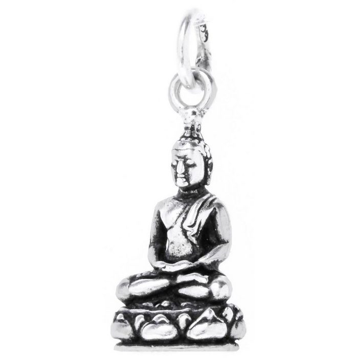 HOPLO Kettenanhänger Buddha Schmuck Anhänger 925er Silber - Buddha - 25x10mm