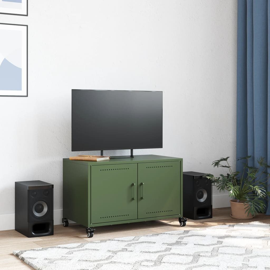 vidaXL TV-Schrank TV-Schrank Olivgrün 68x39x43,5 cm günstig online kaufen