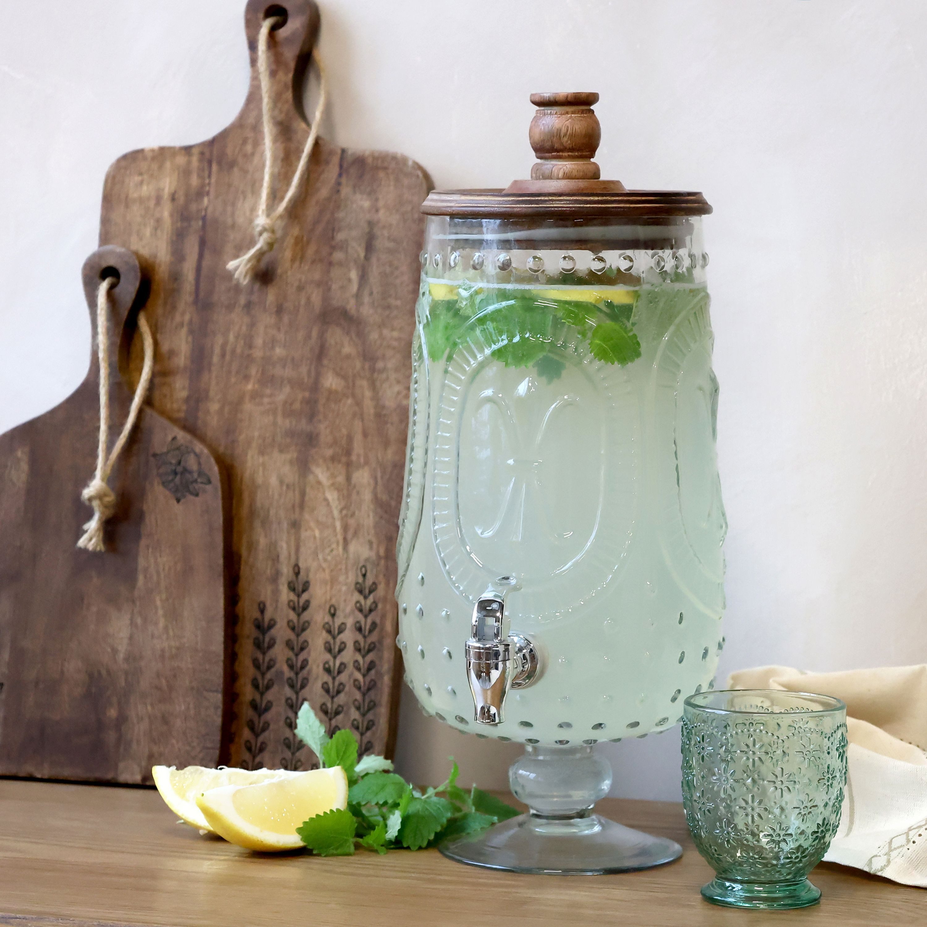 Chic Antique Getränkespender Chic Antique - Getränkespender Wasserspender 5 L mit Zapfhahn aus