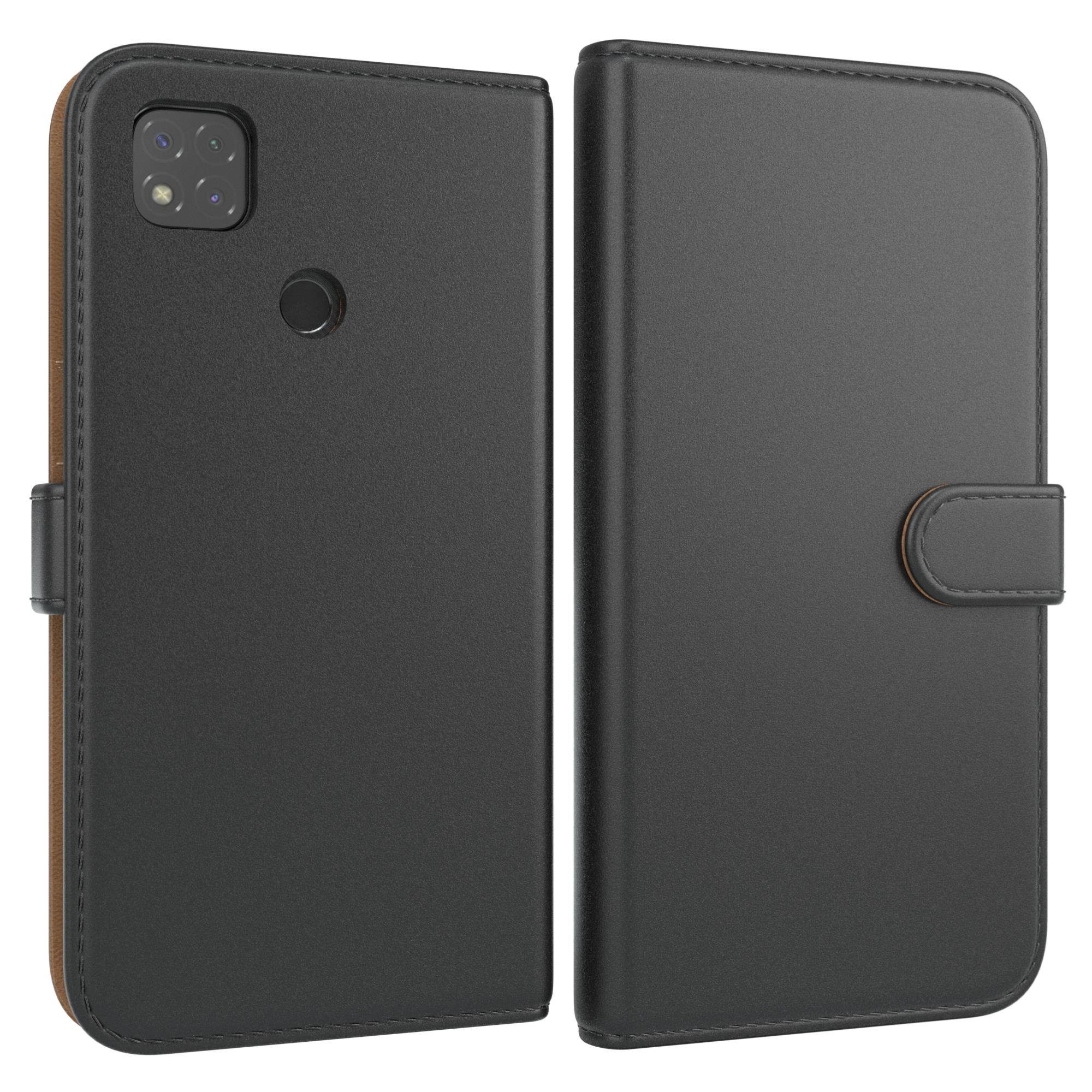 EAZY CASE Handyhülle Uni Bookstyle für Xiaomi Redmi 9C 6,53 Zoll, Schutzhülle mit Standfunktion Kartenfach Handytasche aufklappbar Etui