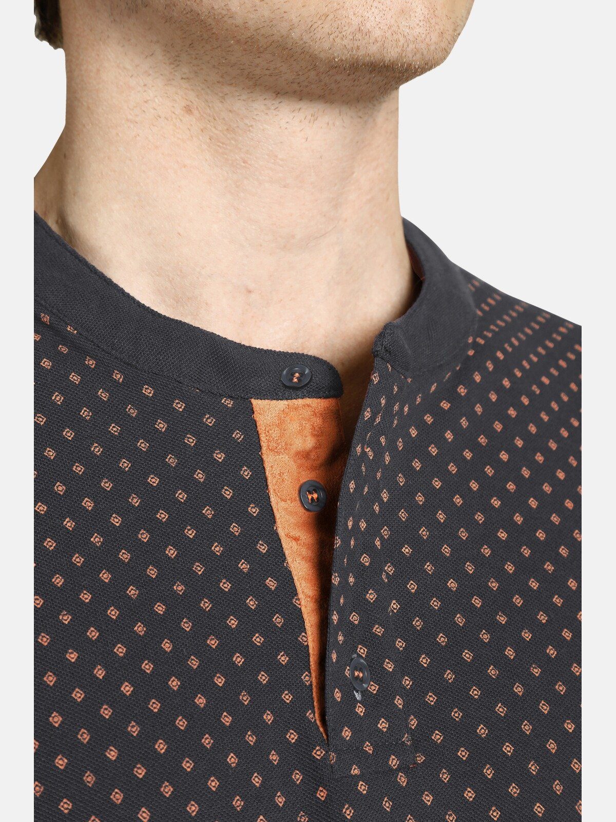 dunkelgrau Rautendesign minimal DUKE Charles in COLIN Colby T-Shirt