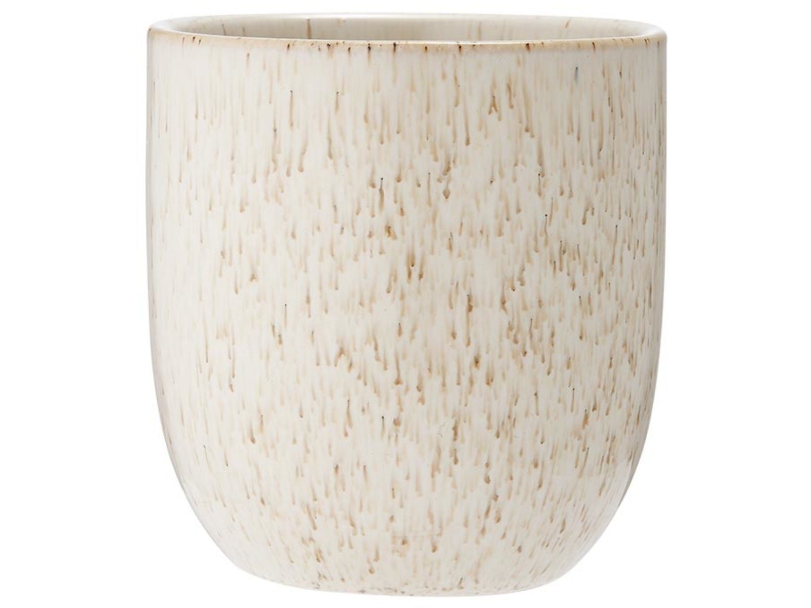 Ladelle Кружки CAFE Кружки ohne Henkel weisser sand 0,3 l, Steinzeug, Cafe White Sand Tumbler 8.5x8.5x9cm