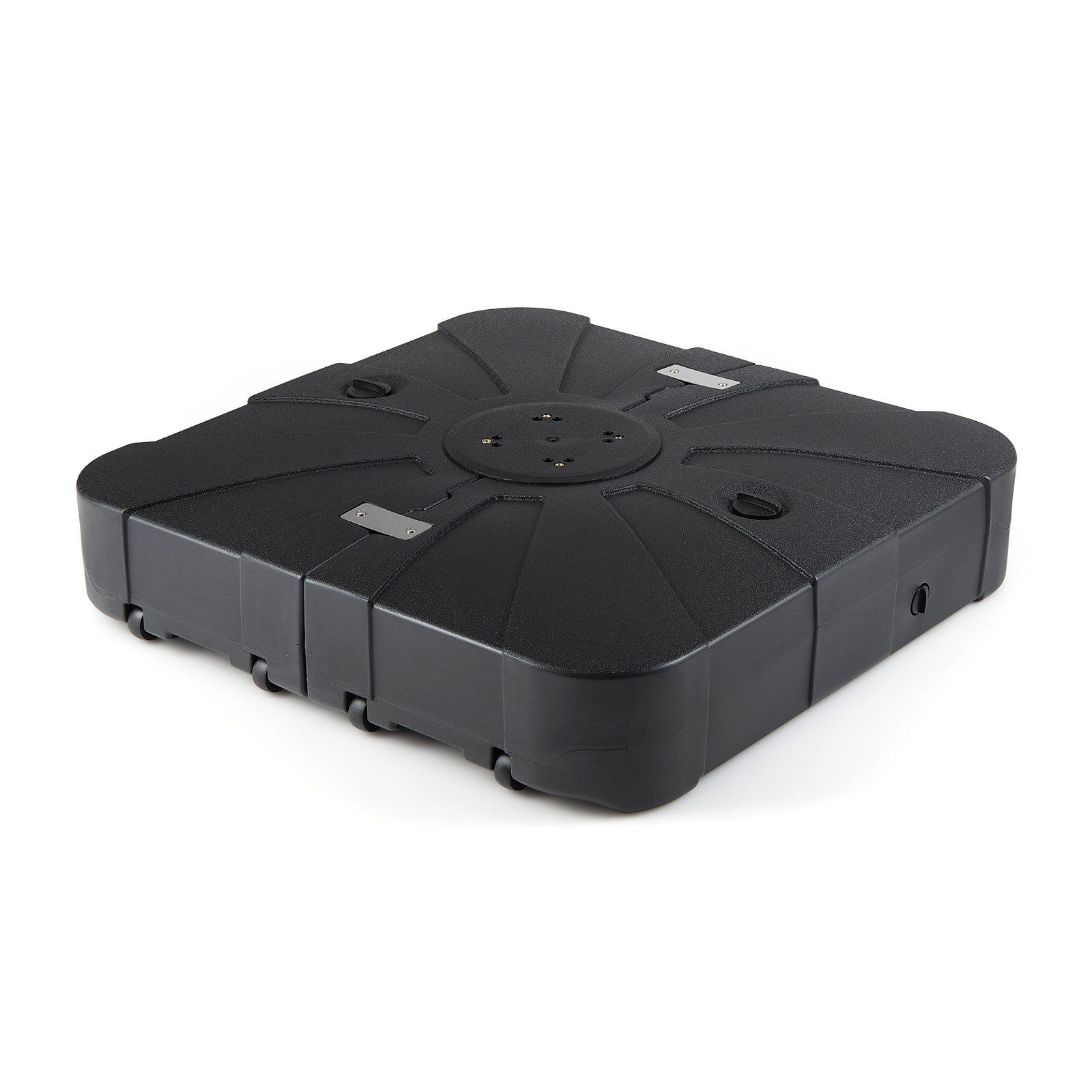 COSTWAY Schirmständer, Sonnenschirmständer mit Rollen, 130kg befüllbar