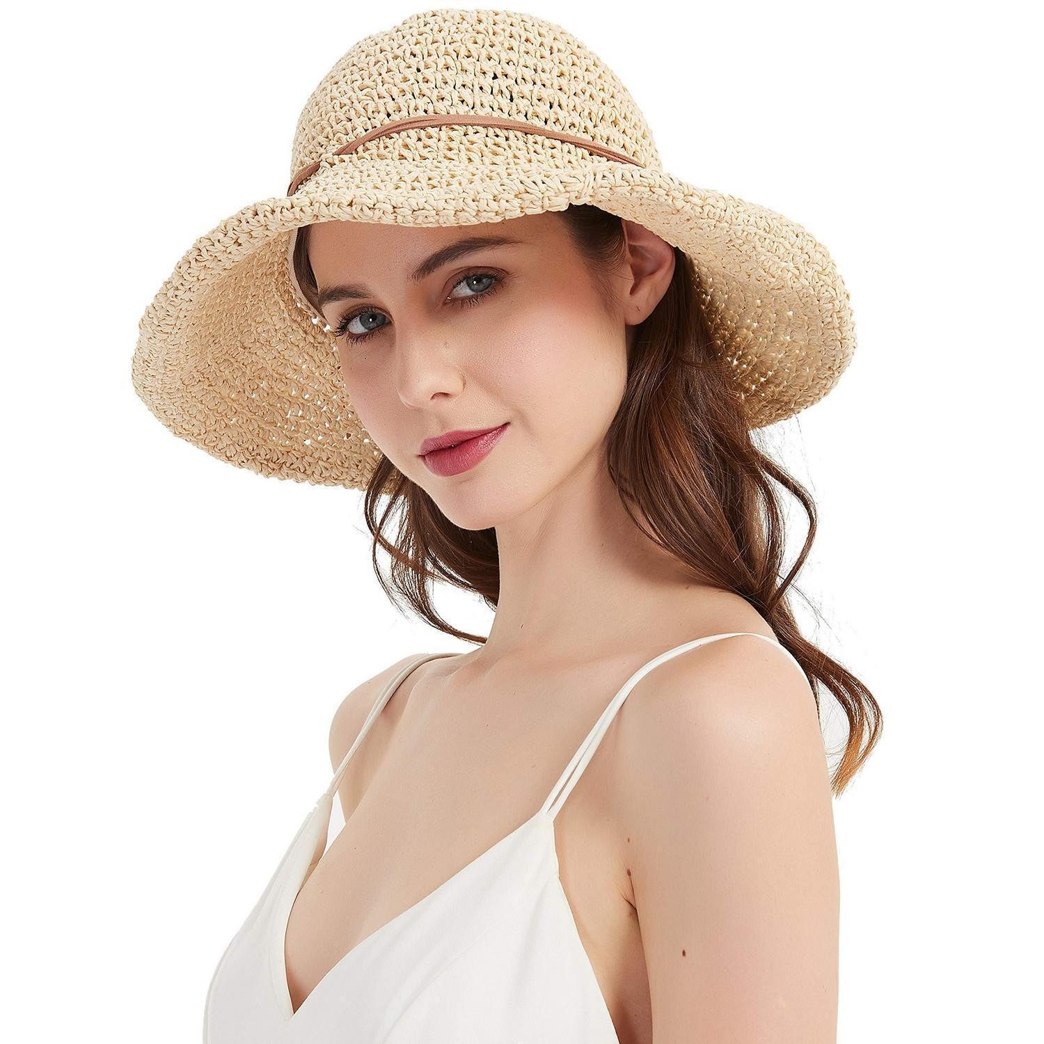 LuxusKollektion Sonnenhut Sonnenhut UV50 Wasserdicht Angeln Einheitsgröße Strohhut 211-beige
