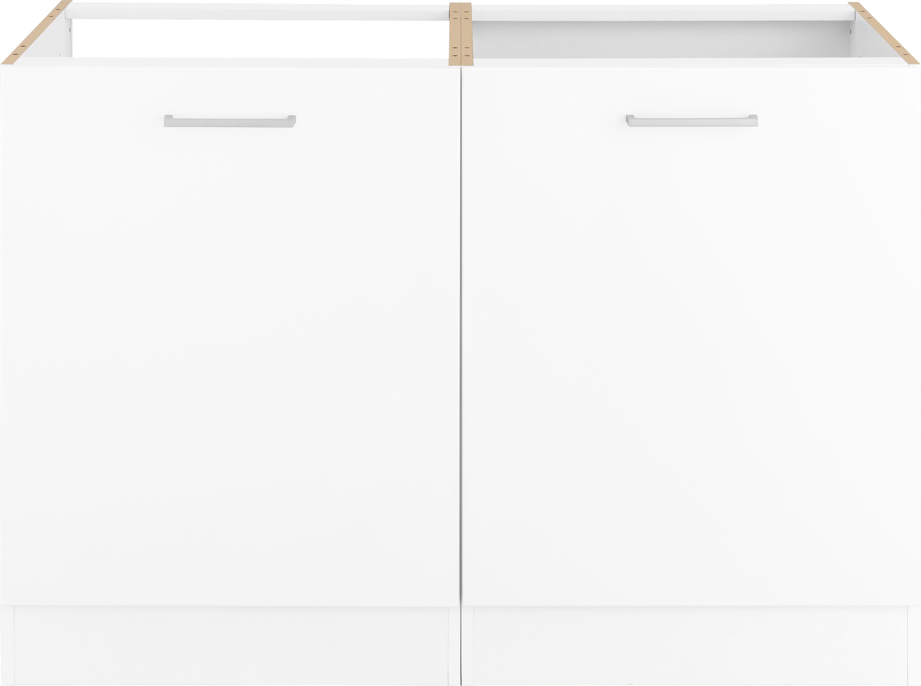 KOCHSTATION Spülenschrank KS-Visby Breite 120 cm