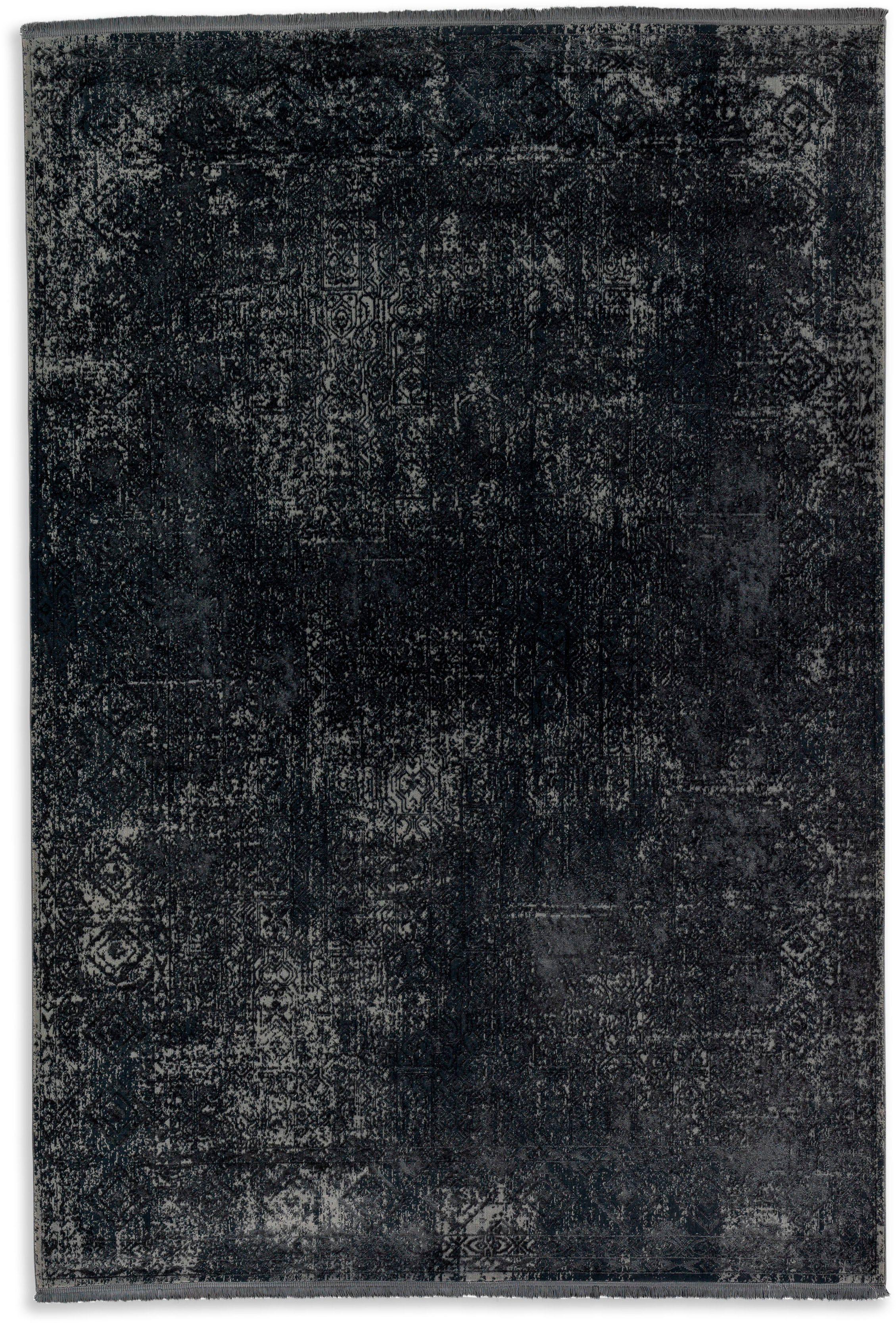 Teppich Velvet, SCHÖNER WOHNEN-Kollektion, rechteckig, Höhe: 7 mm, Viskose,  Wohnzimmer, 2 Kg/m² Gesamtgewicht