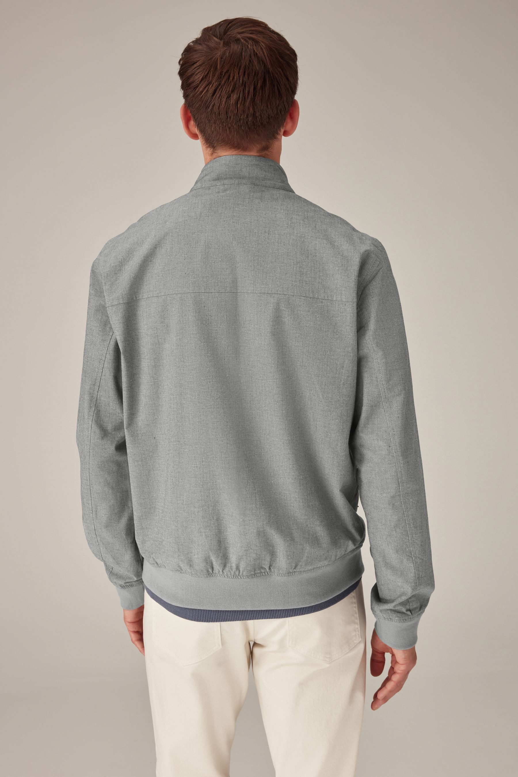 Next Blouson Wasserabweisende Harrington-Jacke mit Karofutter günstig online kaufen