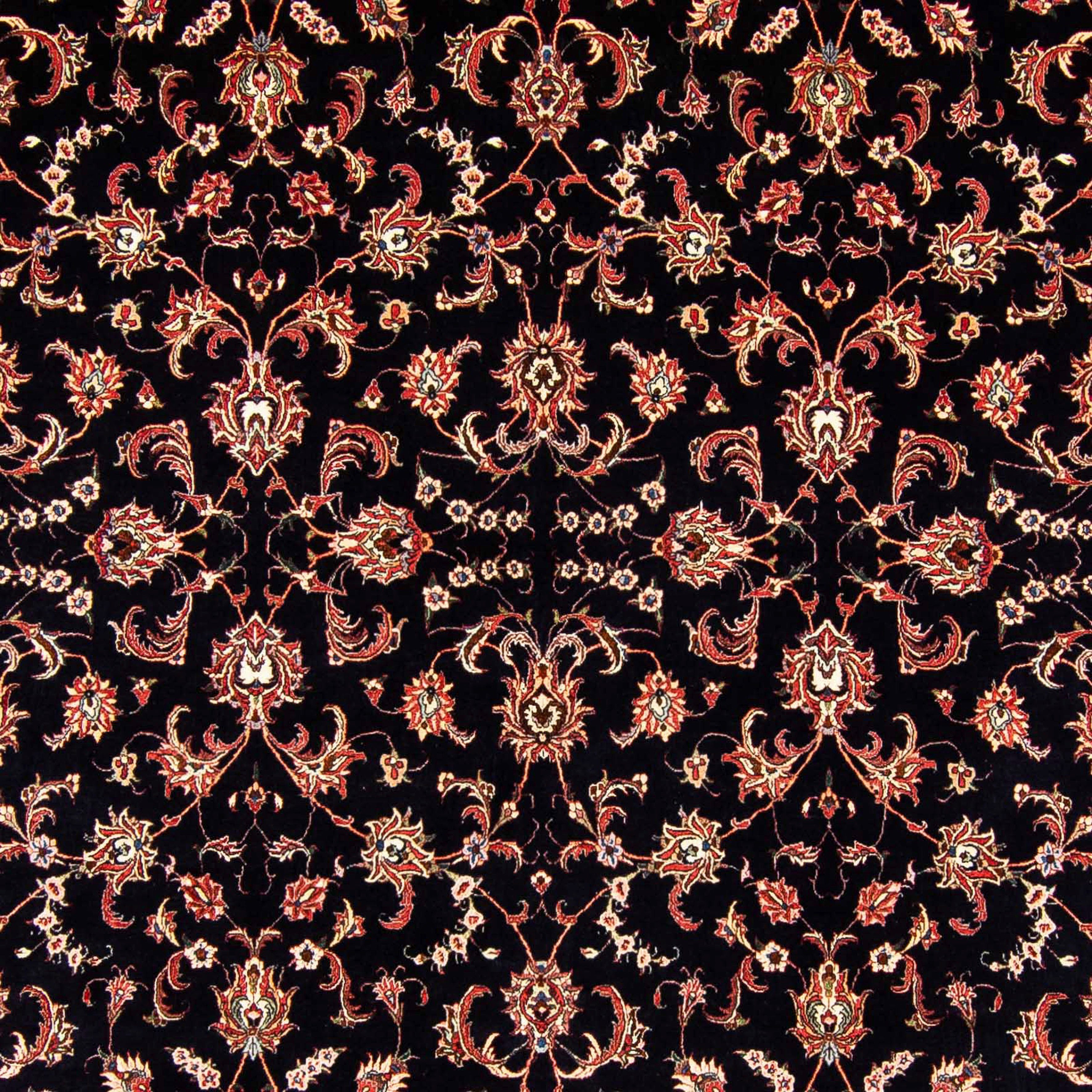 Orientteppich Perser - x Einzelstück Höhe: mit - Zertifikat cm morgenland, rechteckig, 15 Bidjar mm, 400 Wohnzimmer, Handgeknüpft, 301 - dunkelblau
