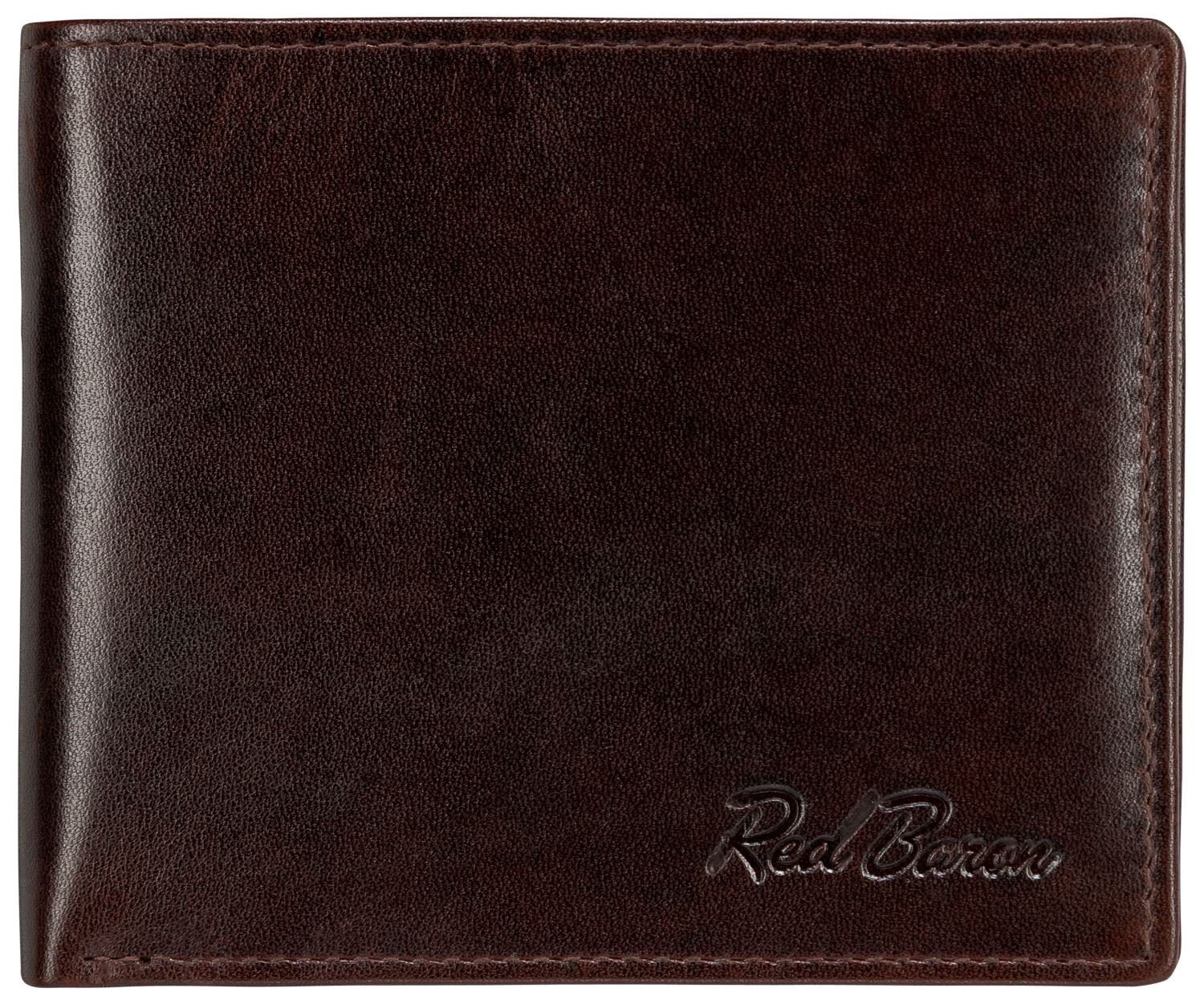 Geldbörse Geldbeutel Leder Schwarz RB-WT-004-06